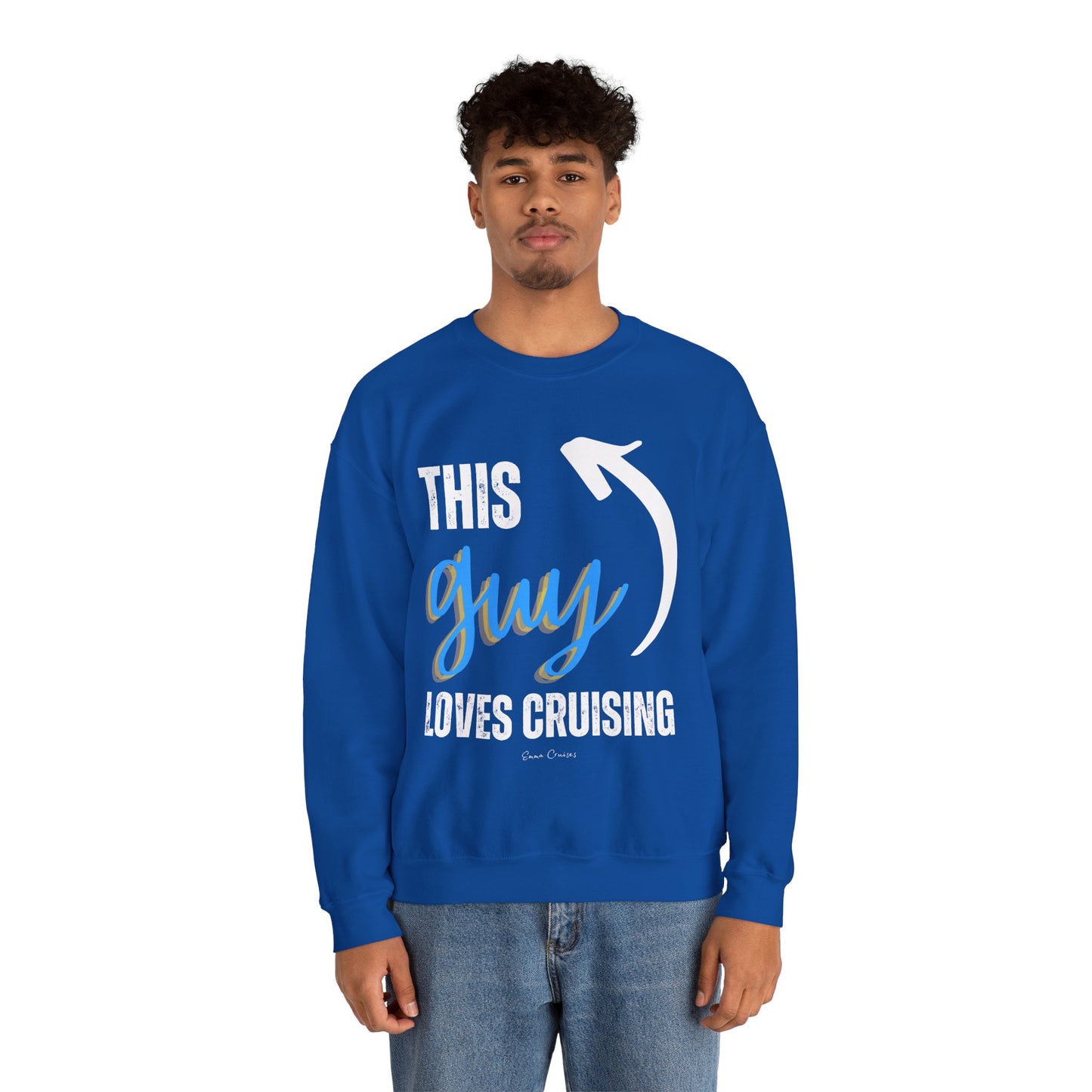 This Guy Loves Cruising - UNISEX Crewneck Sweatshirt