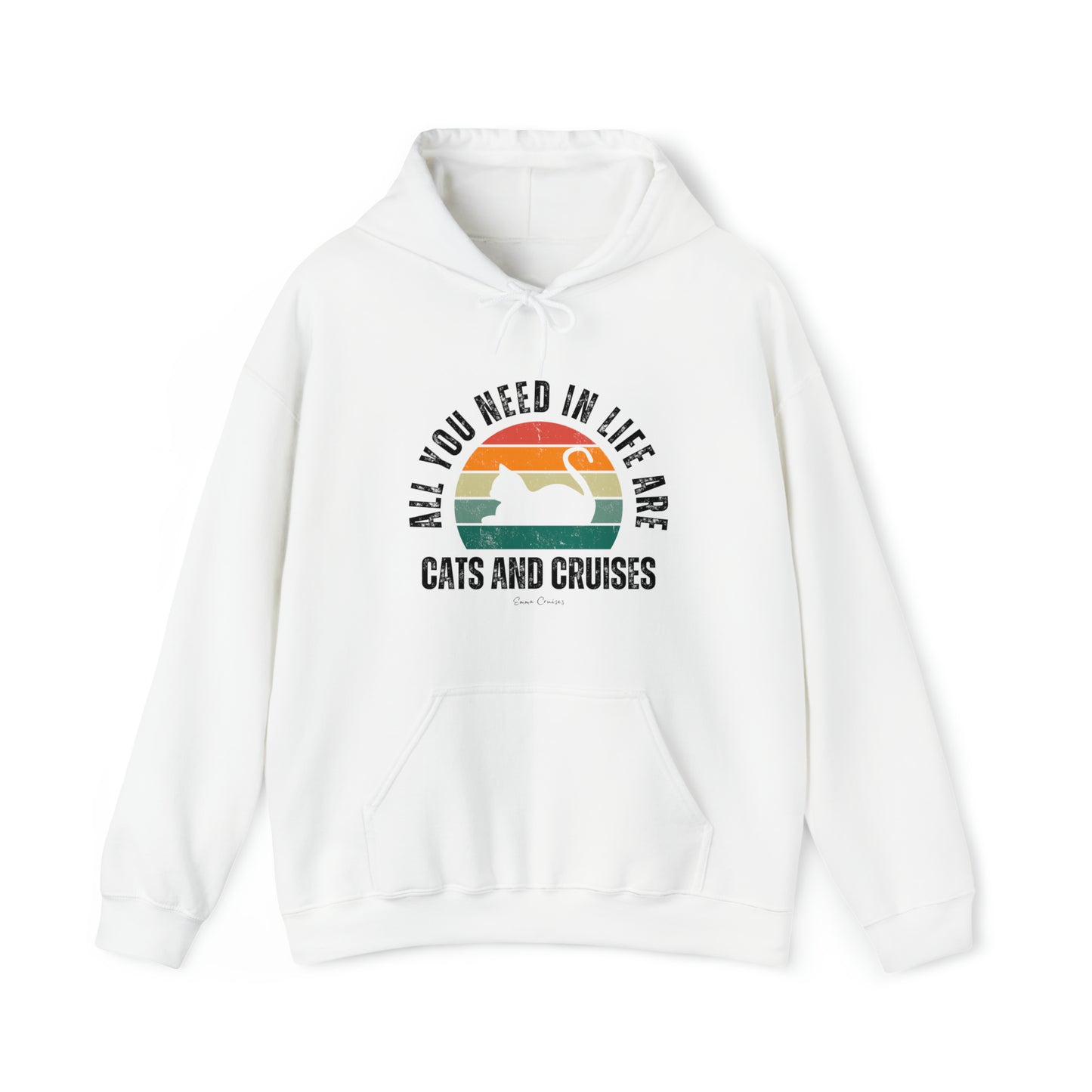 Katzen und Kreuzfahrten - UNISEX Kapuzenpullover