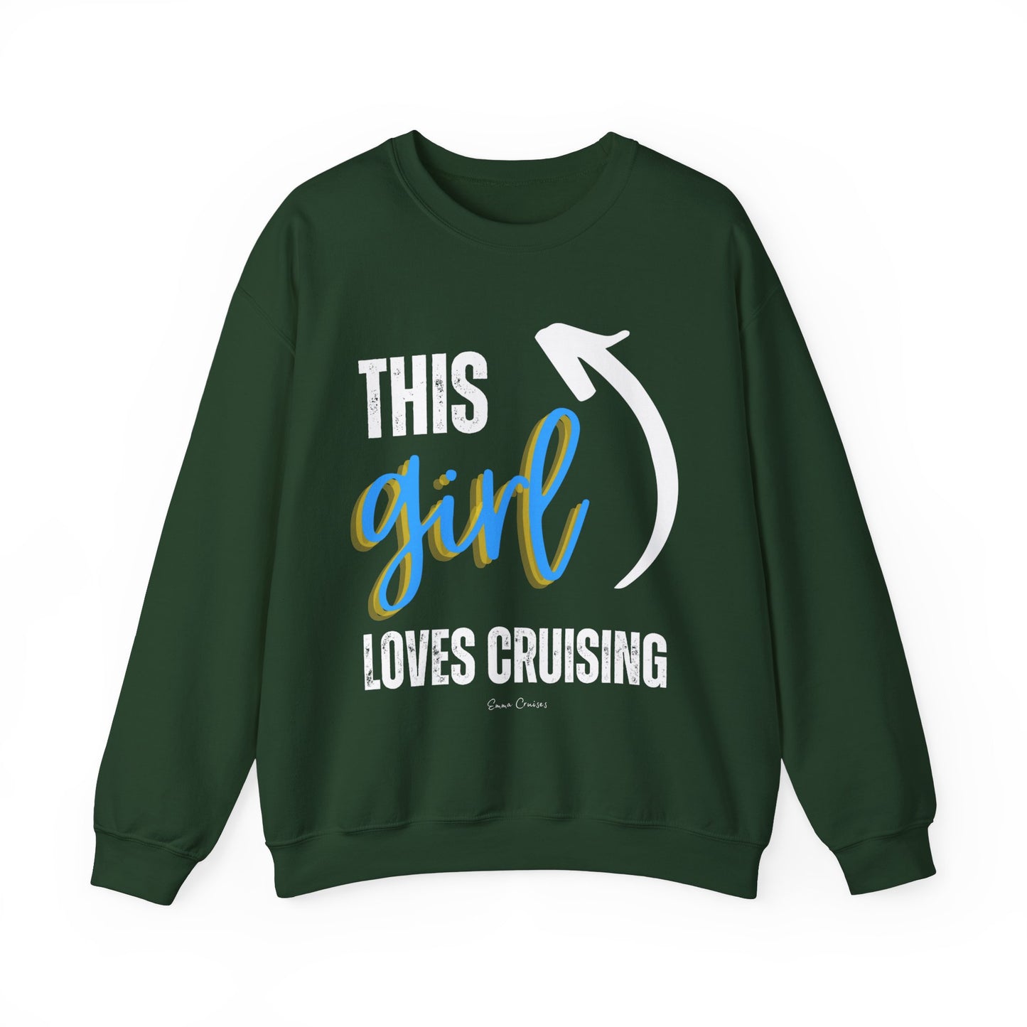 This Girl Loves Cruising - UNISEX Crewneck Sweatshirt