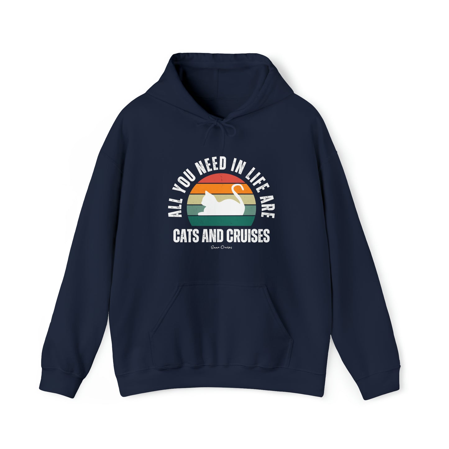 Katzen und Kreuzfahrten - UNISEX Kapuzenpullover