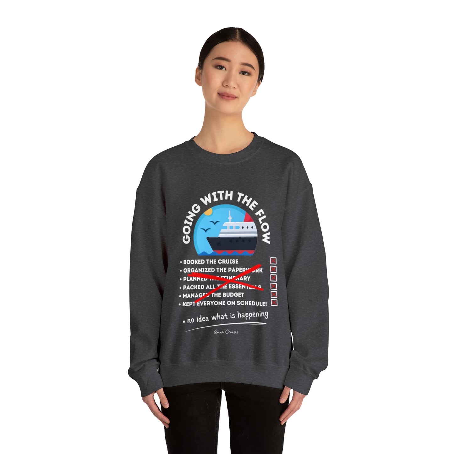 I'm Going With the Flow - UNISEX Crewneck Sweatshirt (UK)