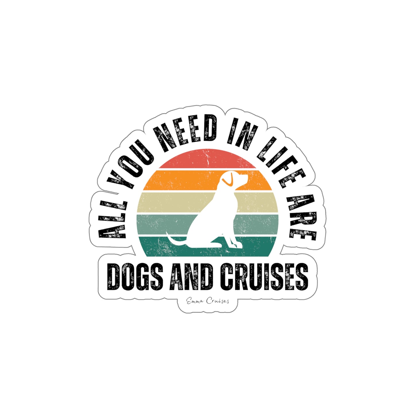 Dogs and Cruises - Die-Cut Stickers