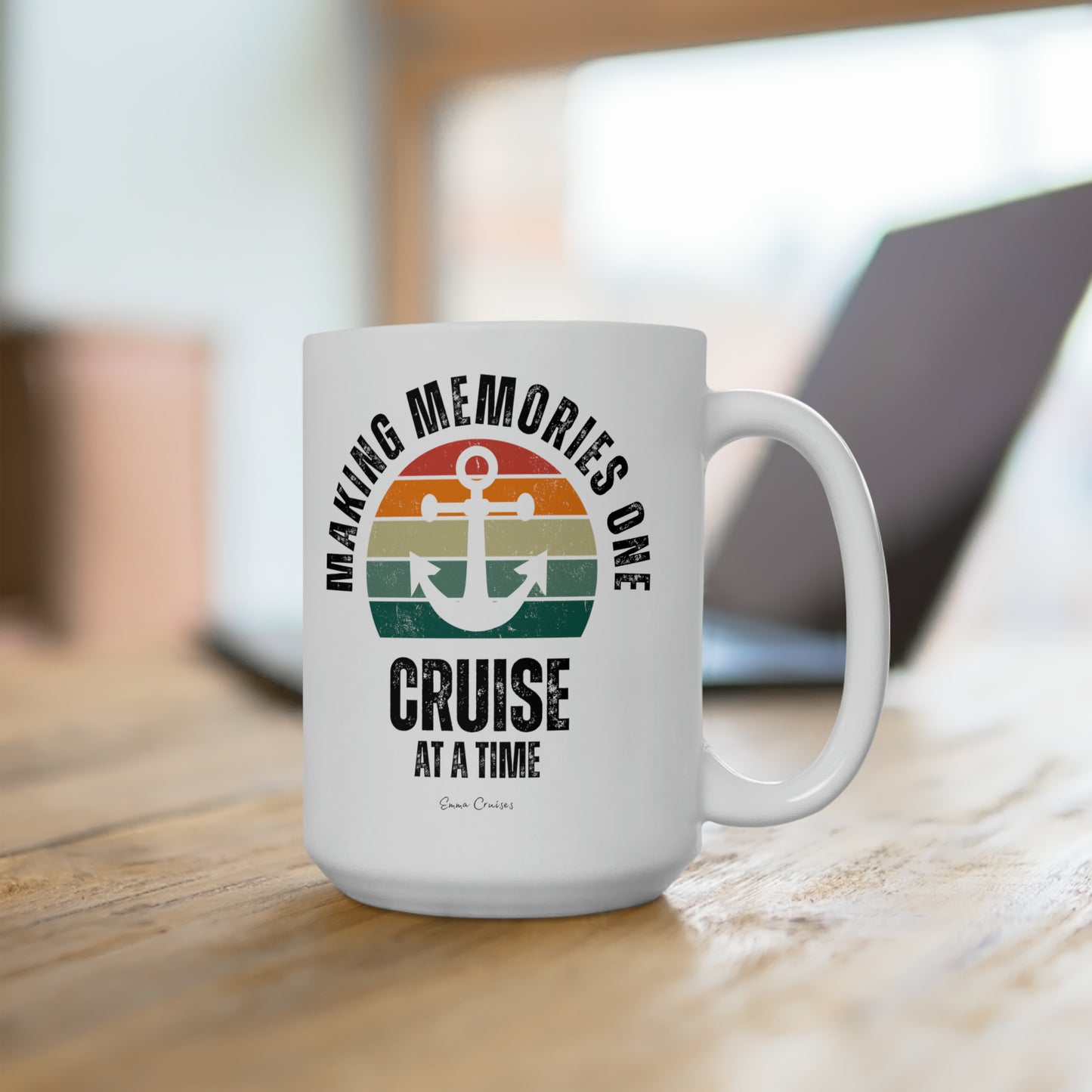 Haciendo recuerdos un crucero a la vez - Taza de cerámica