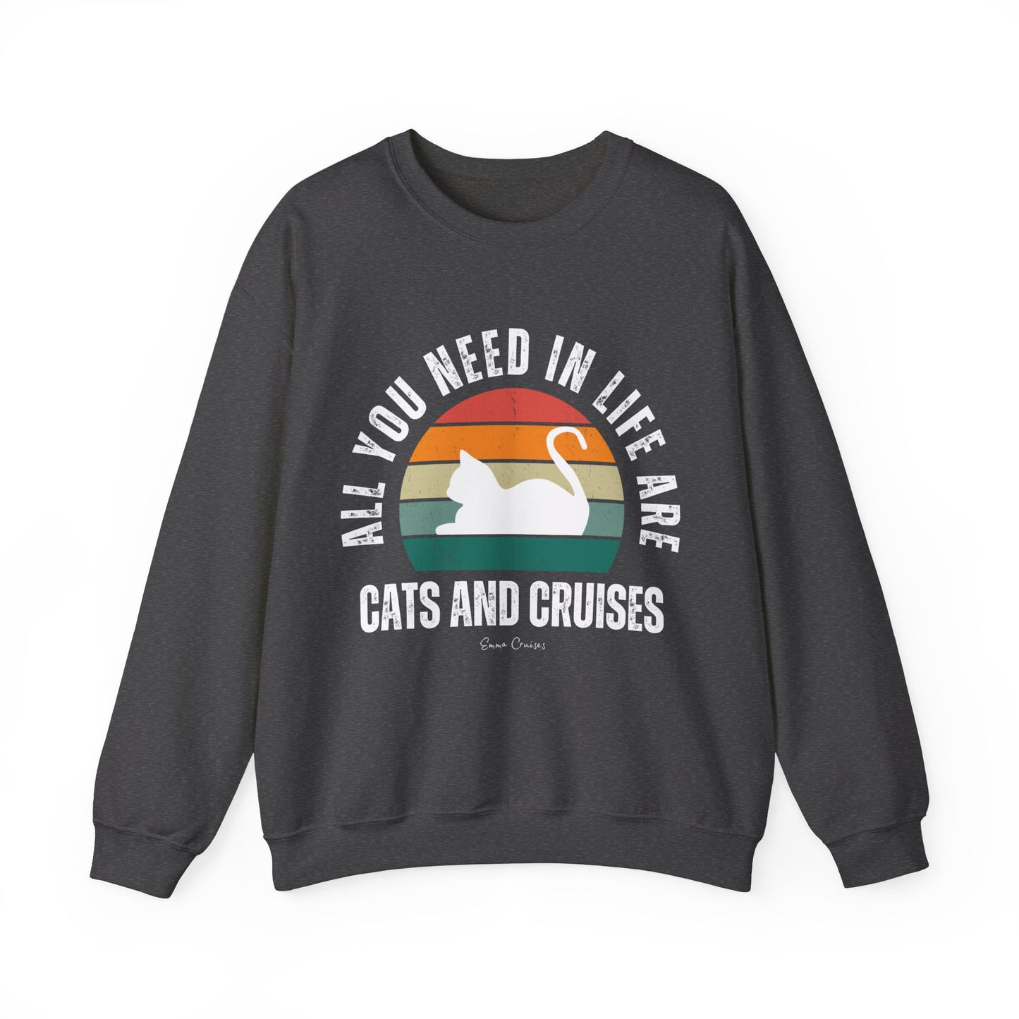 Katzen und Kreuzfahrten - UNISEX Crewneck Sweatshirt