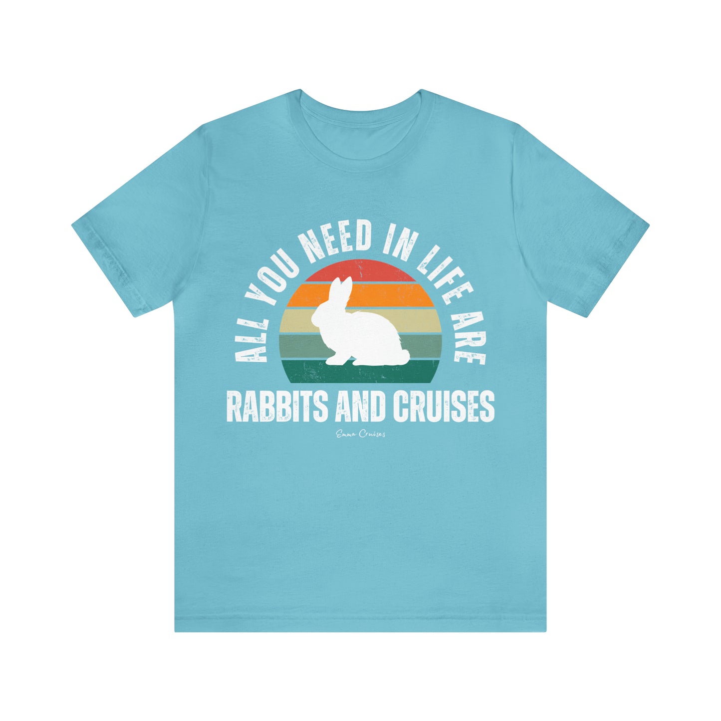 Kaninchen und Kreuzfahrten - UNISEX T-Shirt
