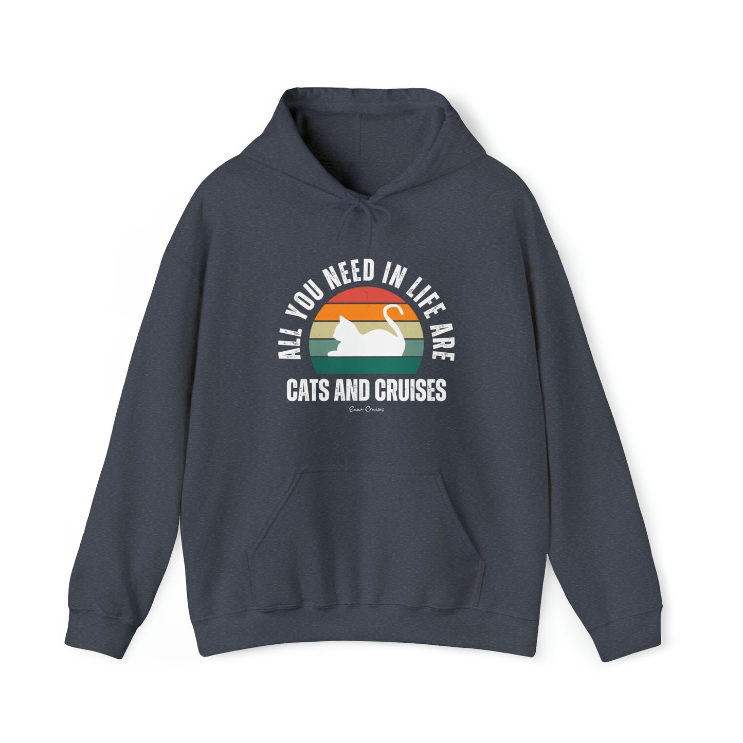 Katzen und Kreuzfahrten - UNISEX Kapuzenpullover