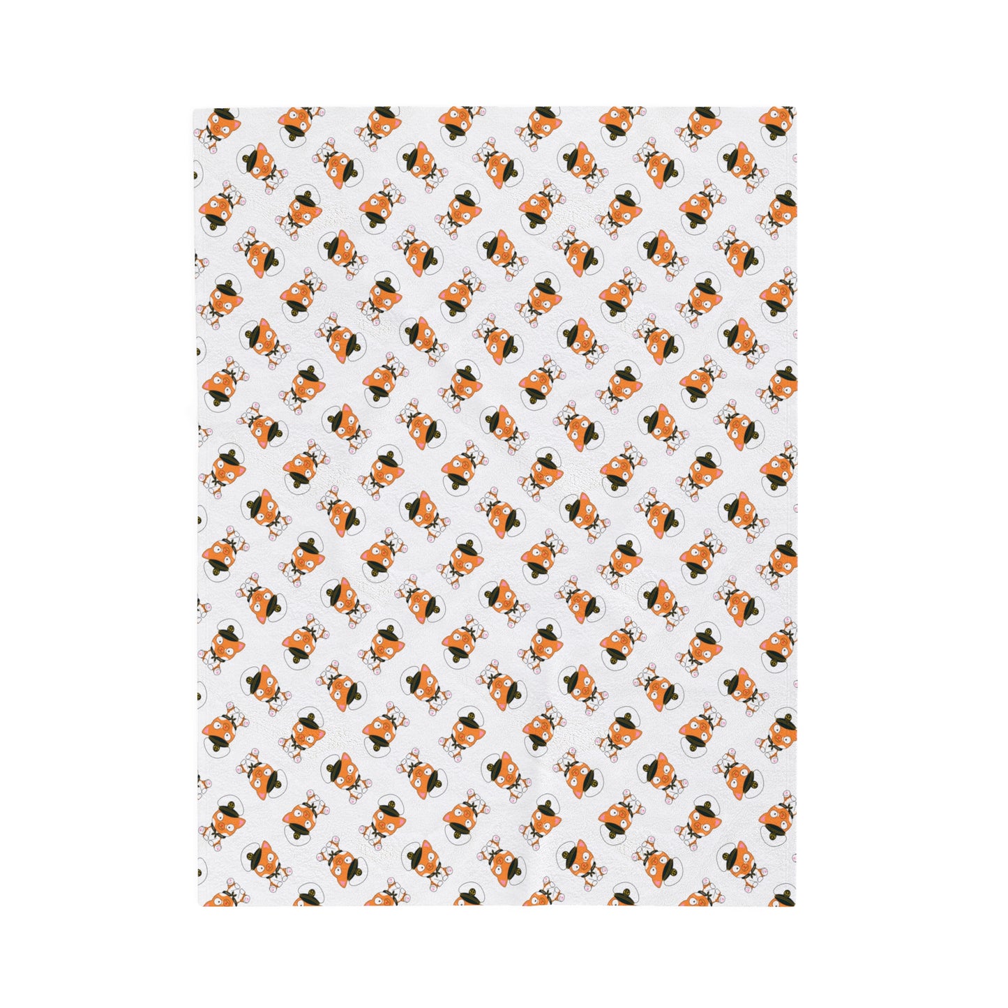 Hudson Tile Print - Velveteen Plush Blanket