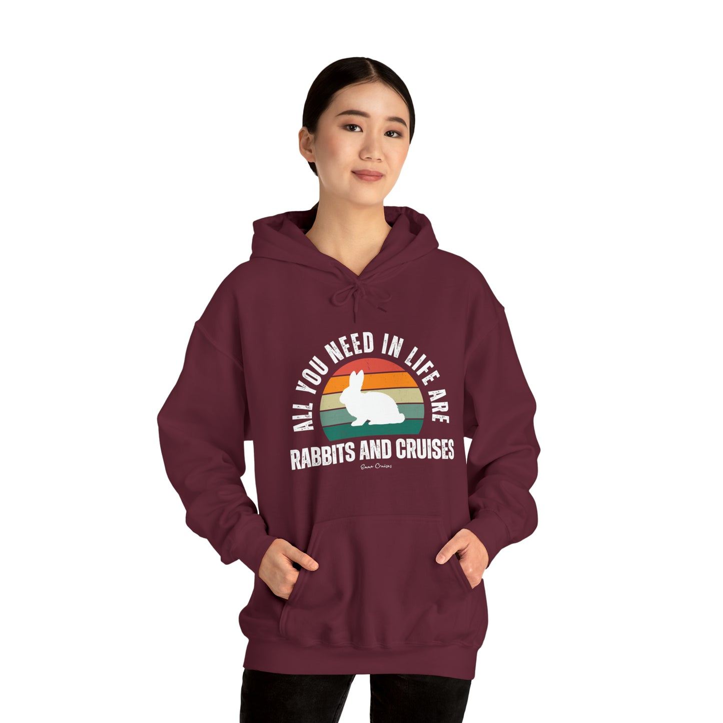 Kaninchen und Kreuzfahrten - UNISEX Kapuzenpullover