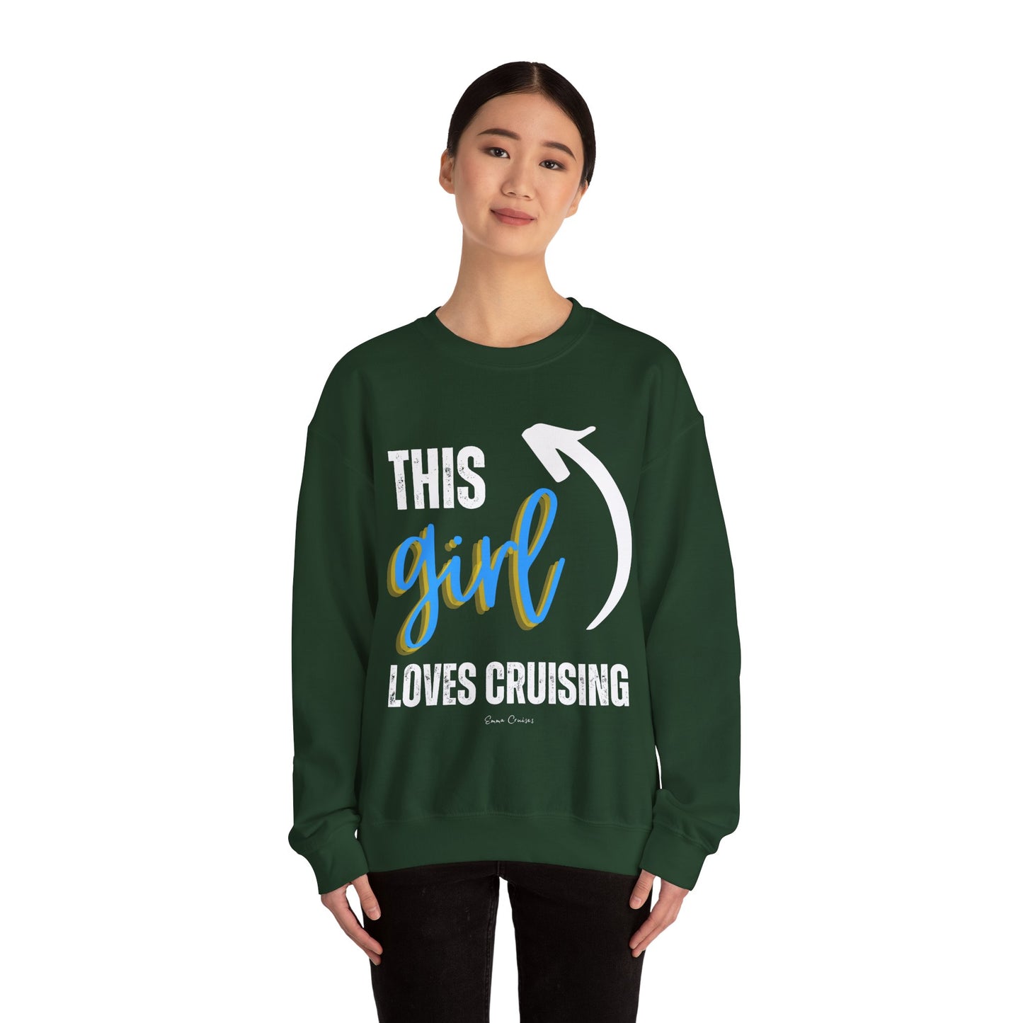 This Girl Loves Cruising - UNISEX Crewneck Sweatshirt
