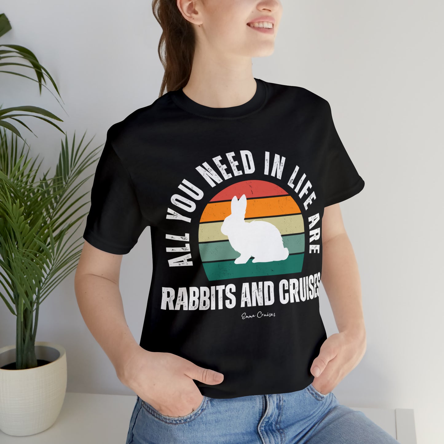 Kaninchen und Kreuzfahrten - UNISEX T-Shirt