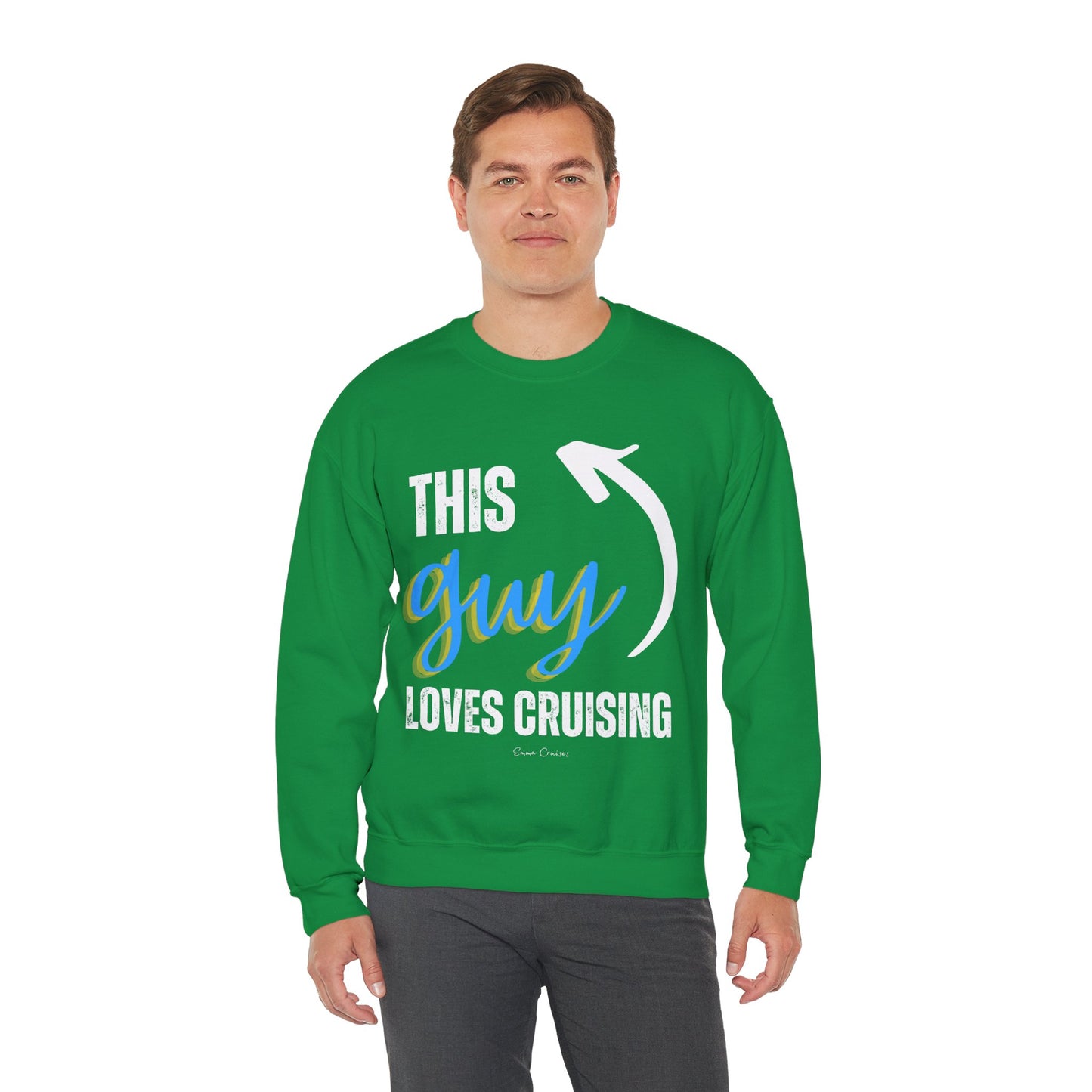This Guy Loves Cruising - UNISEX Crewneck Sweatshirt (UK)