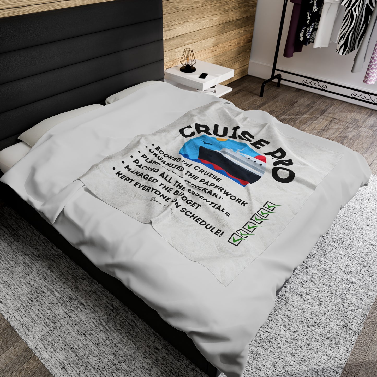 Soy un Cruise Pro - Manta de felpa de pana