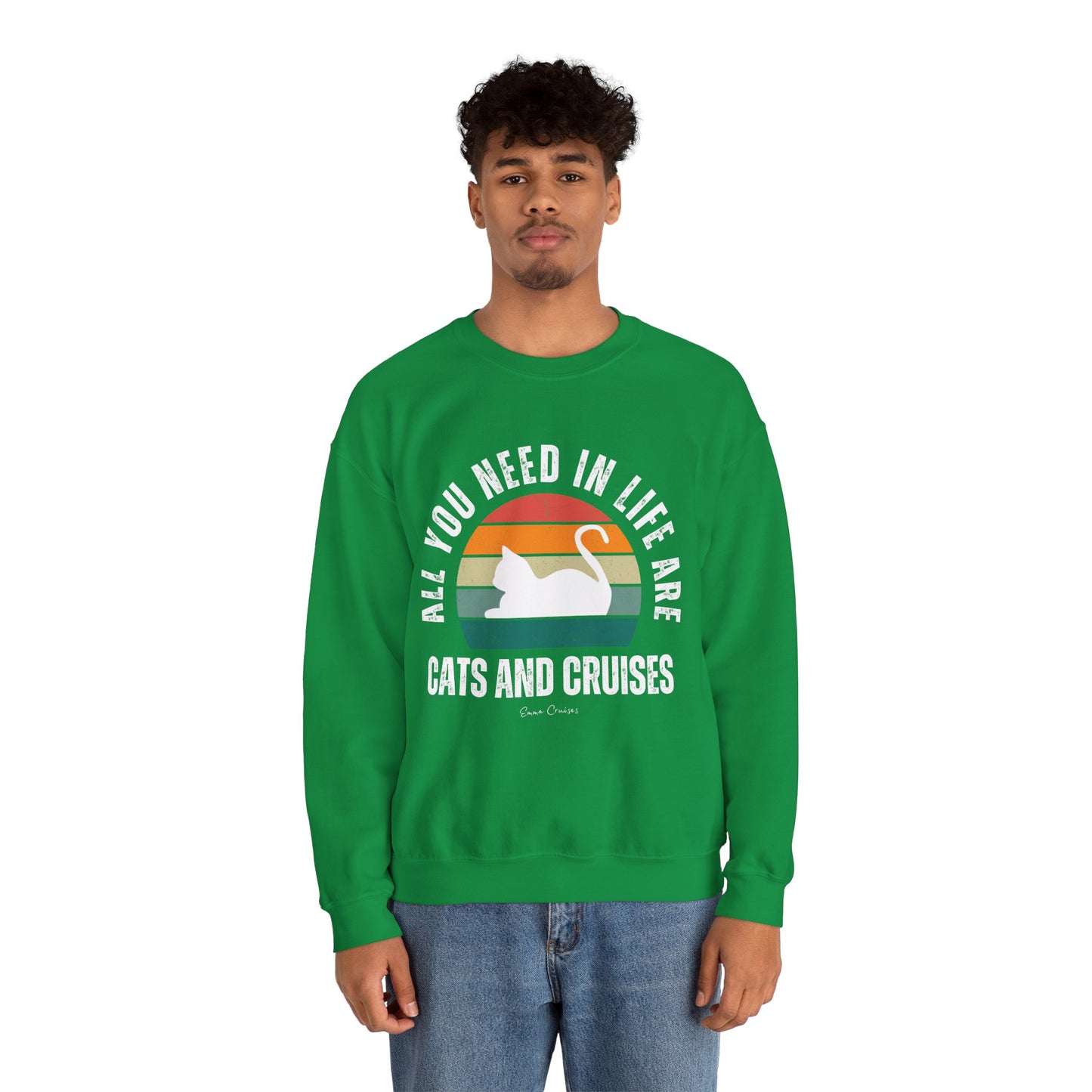 Katzen und Kreuzfahrten - UNISEX Crewneck Sweatshirt