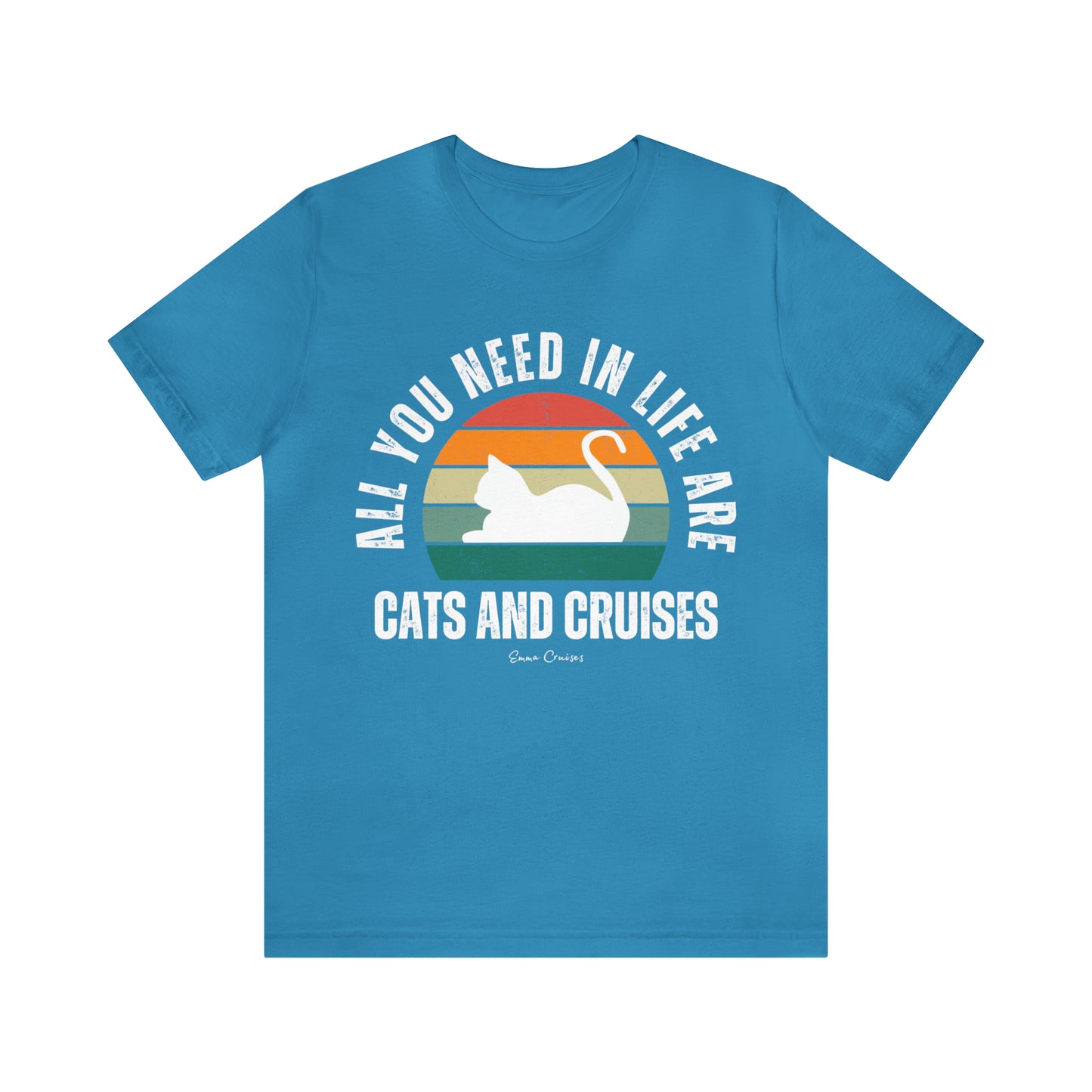 Katzen und Kreuzfahrten - UNISEX T-Shirt