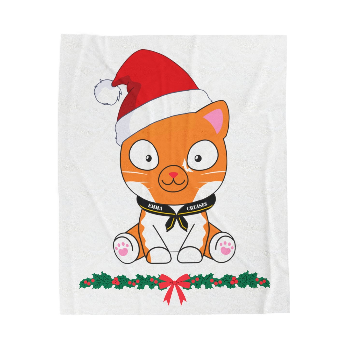 Christmas Captain Hudson - Velveteen Plush Blanket