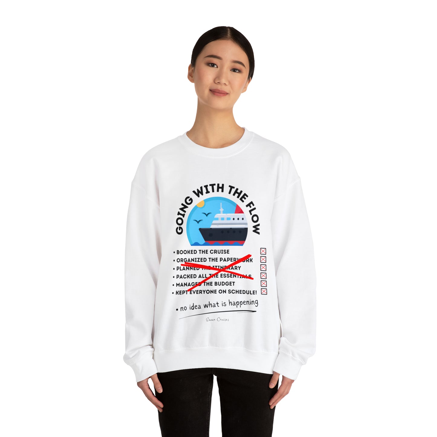 I'm Going With the Flow - UNISEX Crewneck Sweatshirt (UK)
