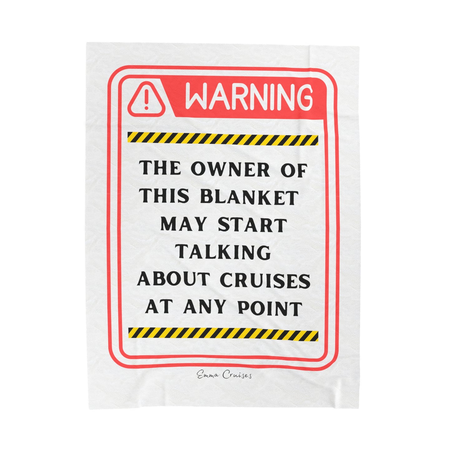 Puede empezar a hablar de cruceros - Manta de felpa de pana