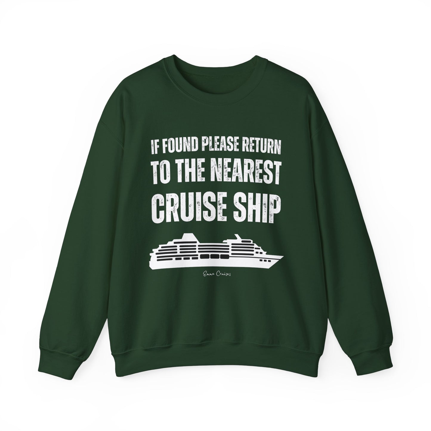 Return to Cruise Ship - UNISEX Crewneck Sweatshirt
