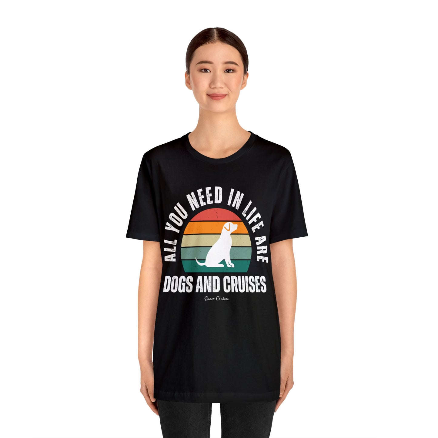 Dogs and Cruises - UNISEX T-Shirt (UK)