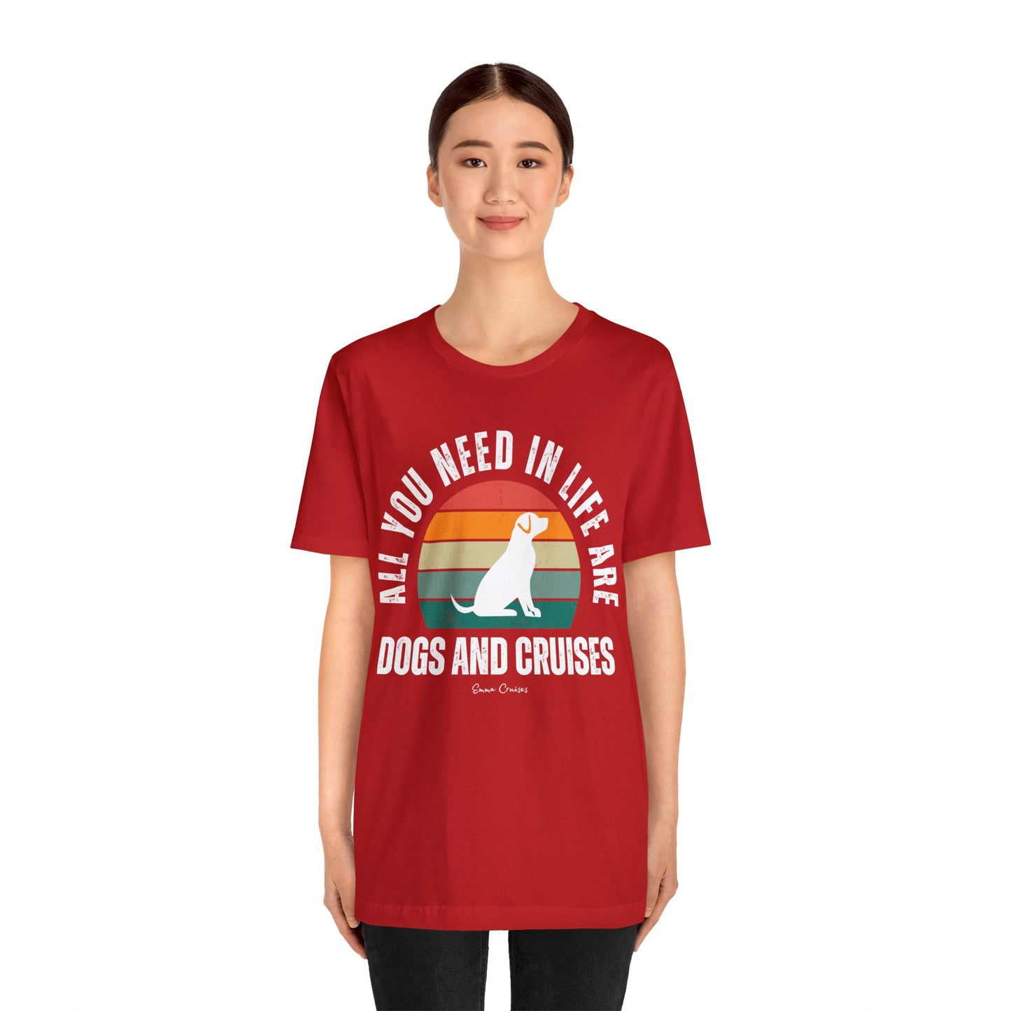 Dogs and Cruises - UNISEX T-Shirt (UK)