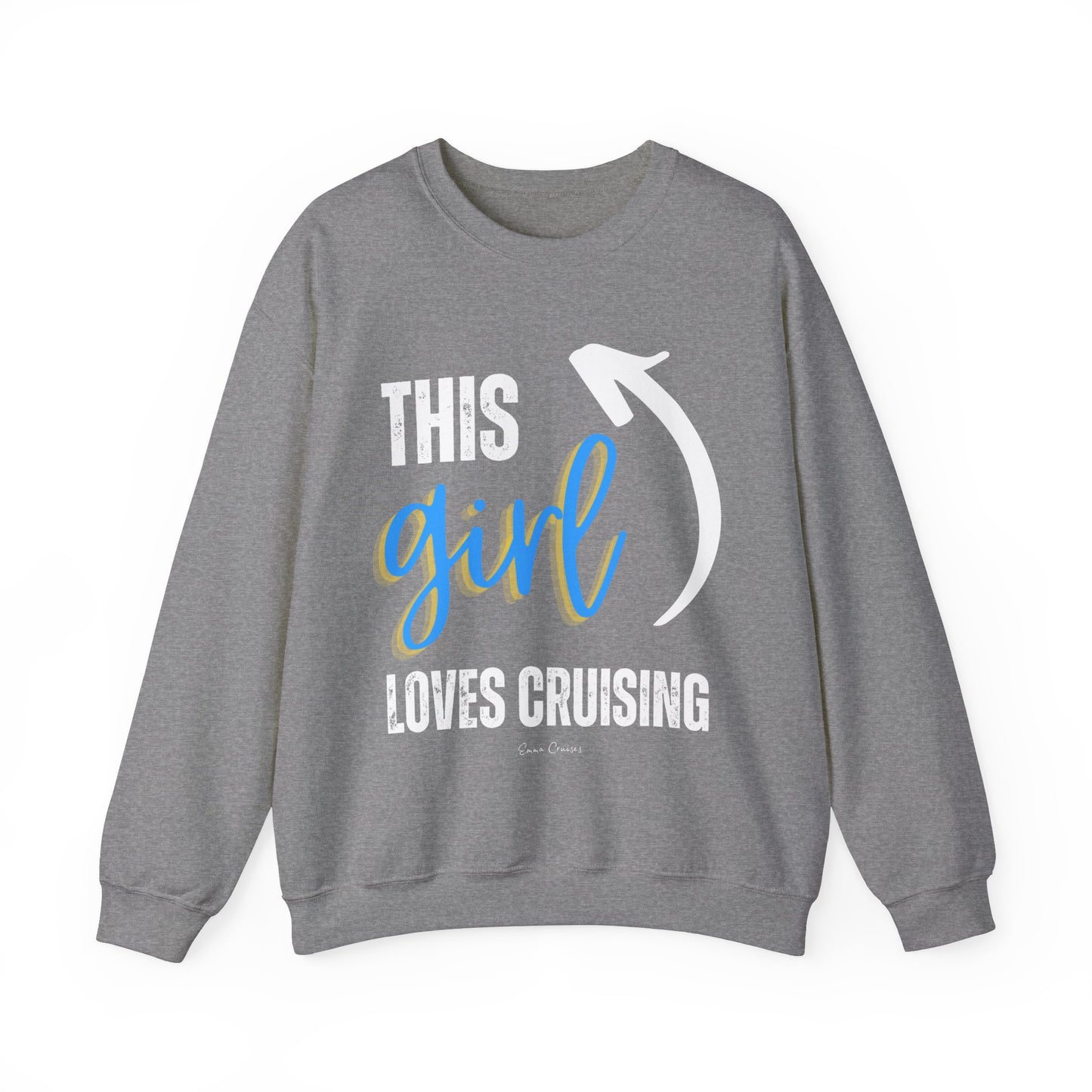 This Girl Loves Cruising - UNISEX Crewneck Sweatshirt