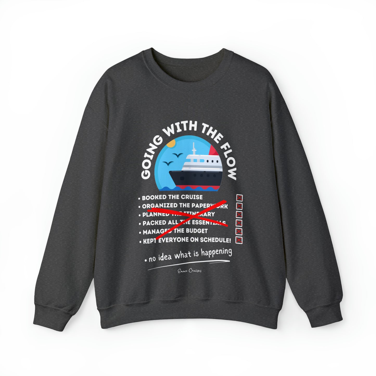 I'm Going With the Flow - UNISEX Crewneck Sweatshirt (UK)