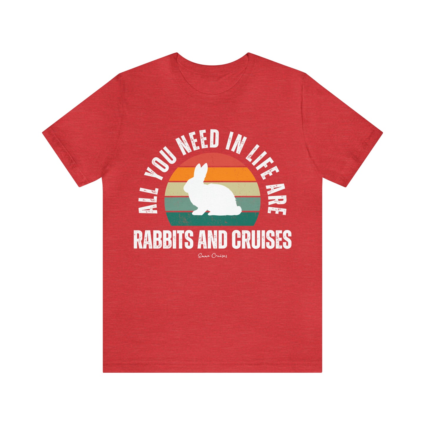 Kaninchen und Kreuzfahrten - UNISEX T-Shirt