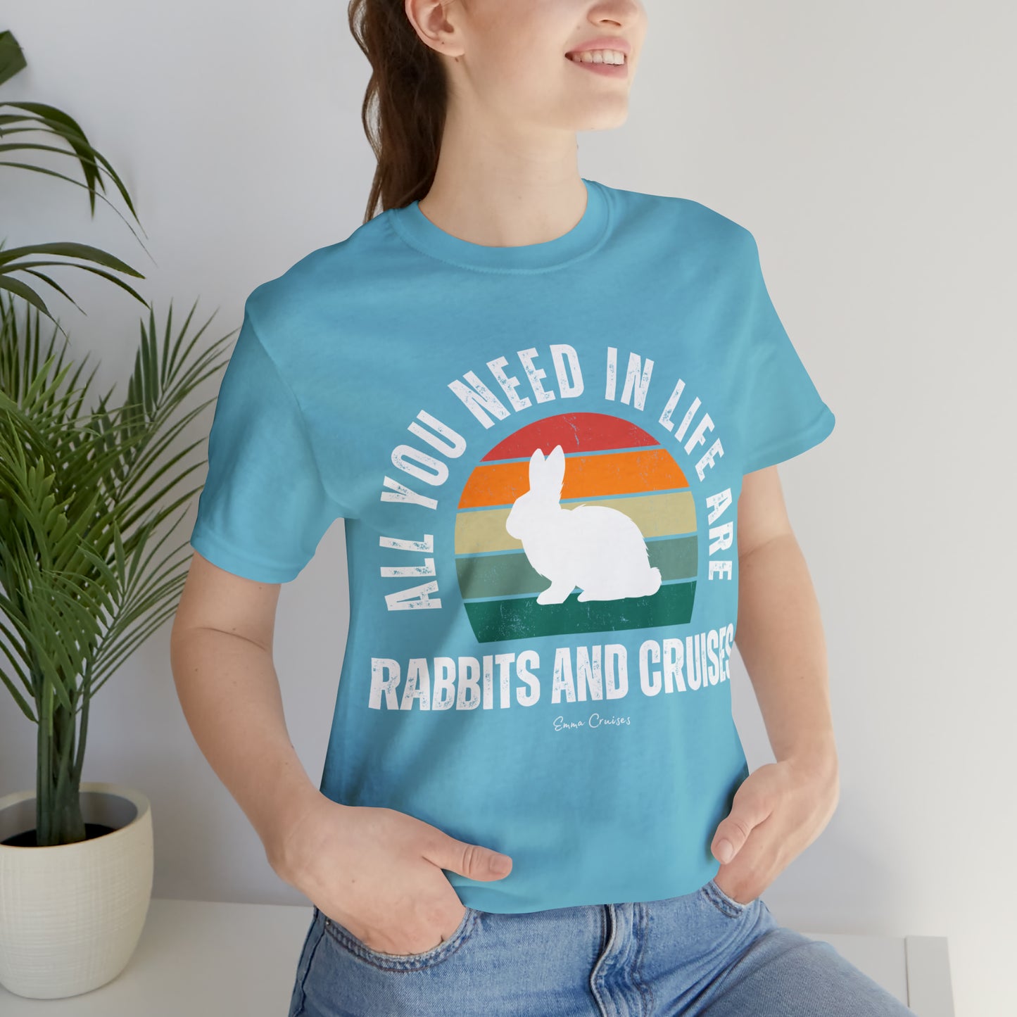 Kaninchen und Kreuzfahrten - UNISEX T-Shirt