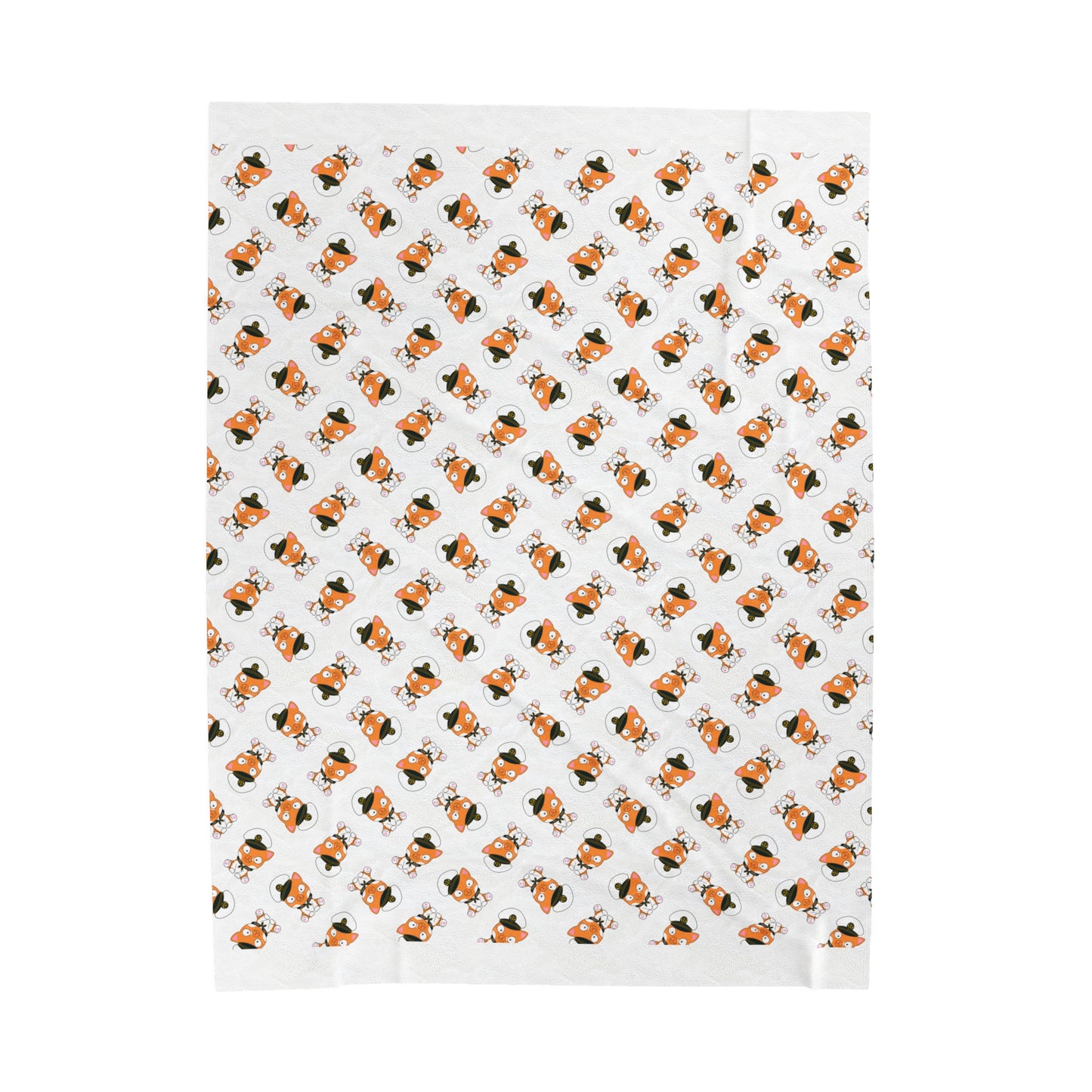 Hudson Tile Print - Velveteen Plush Blanket