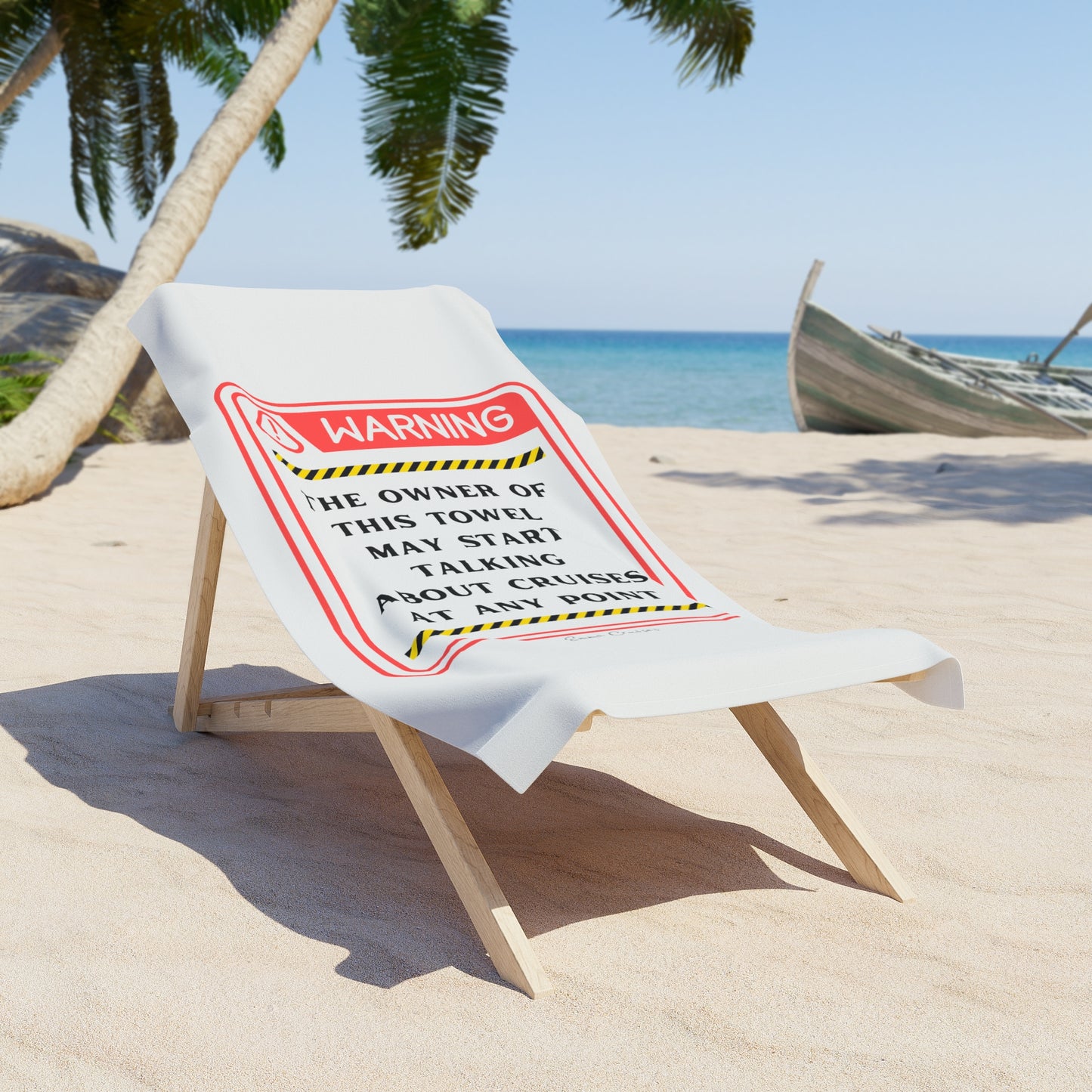 Puede empezar a hablar de cruceros - Toalla de playa