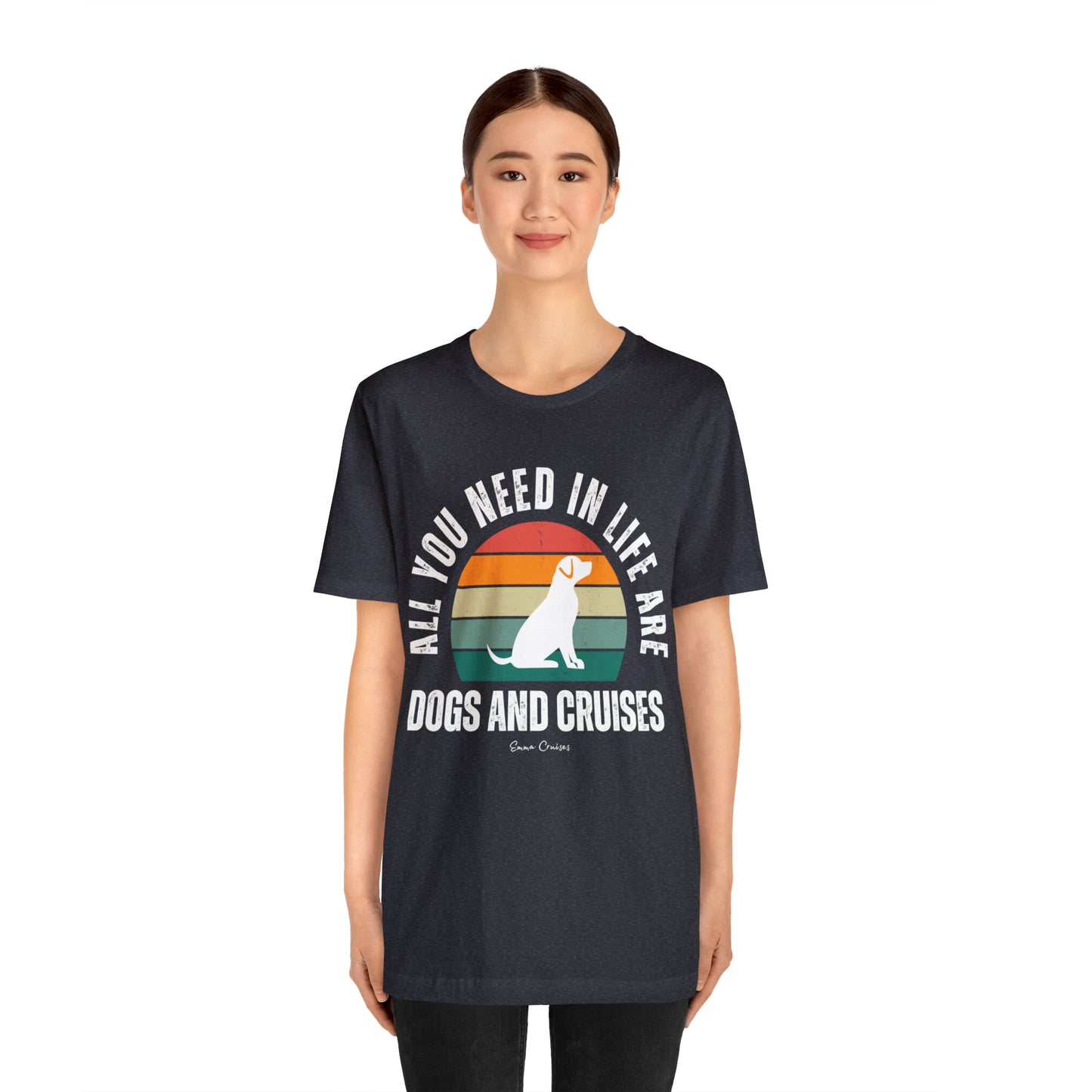 Hunde und Kreuzfahrten - UNISEX T-Shirt