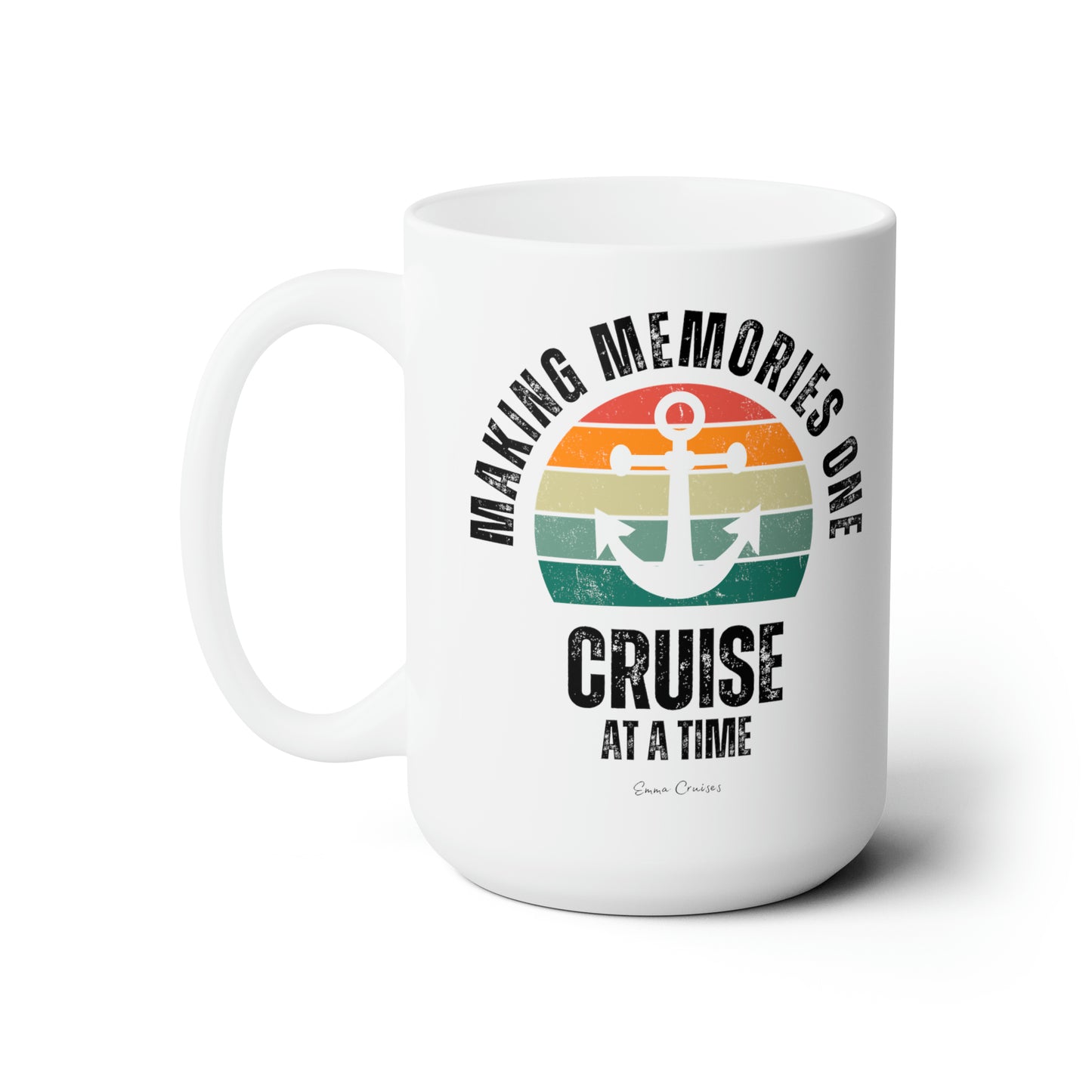 Haciendo recuerdos un crucero a la vez - Taza de cerámica