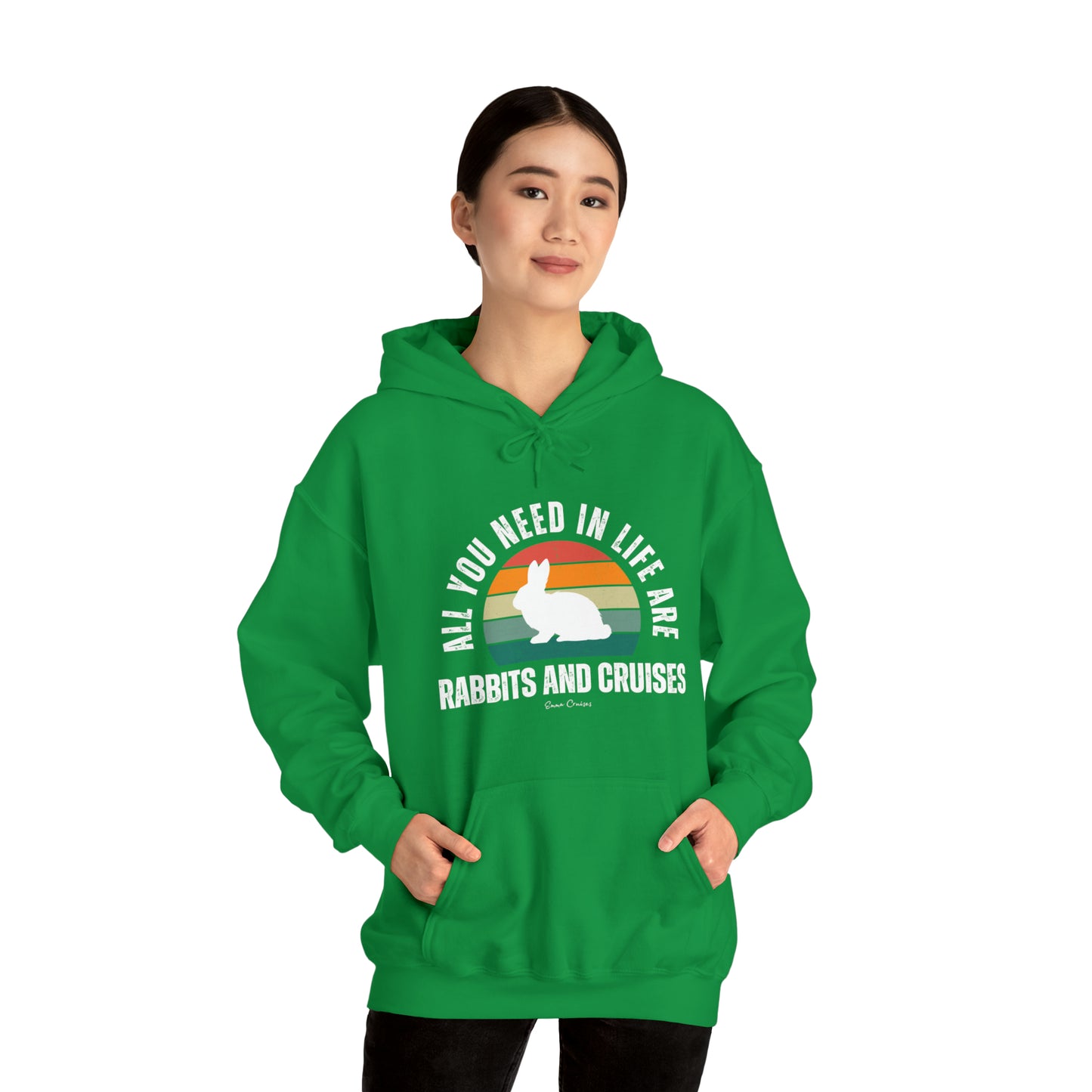 Kaninchen und Kreuzfahrten - UNISEX Kapuzenpullover