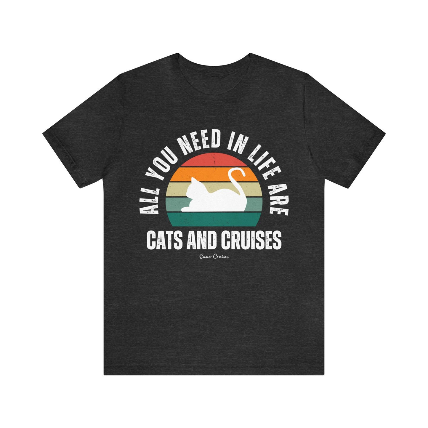 Cats and Cruises - UNISEX T-Shirt (UK)