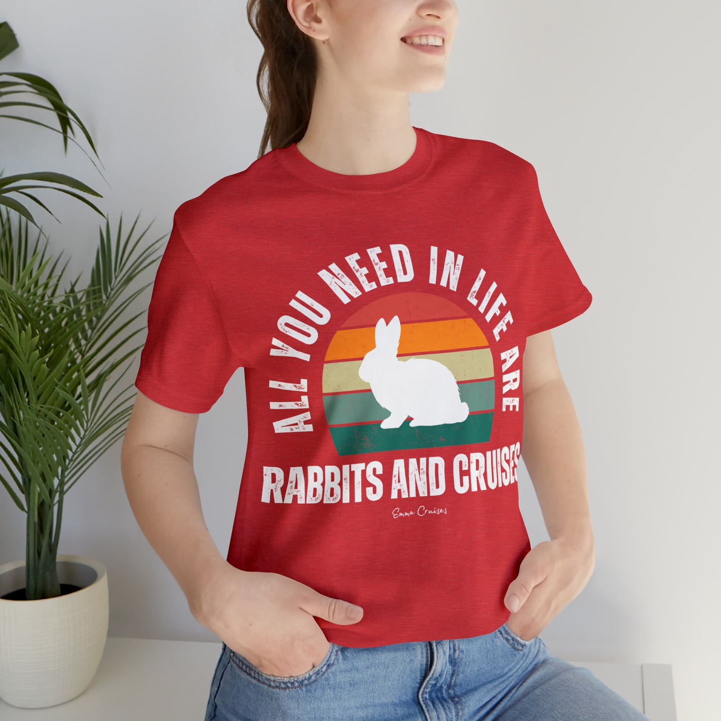 Kaninchen und Kreuzfahrten - UNISEX T-Shirt