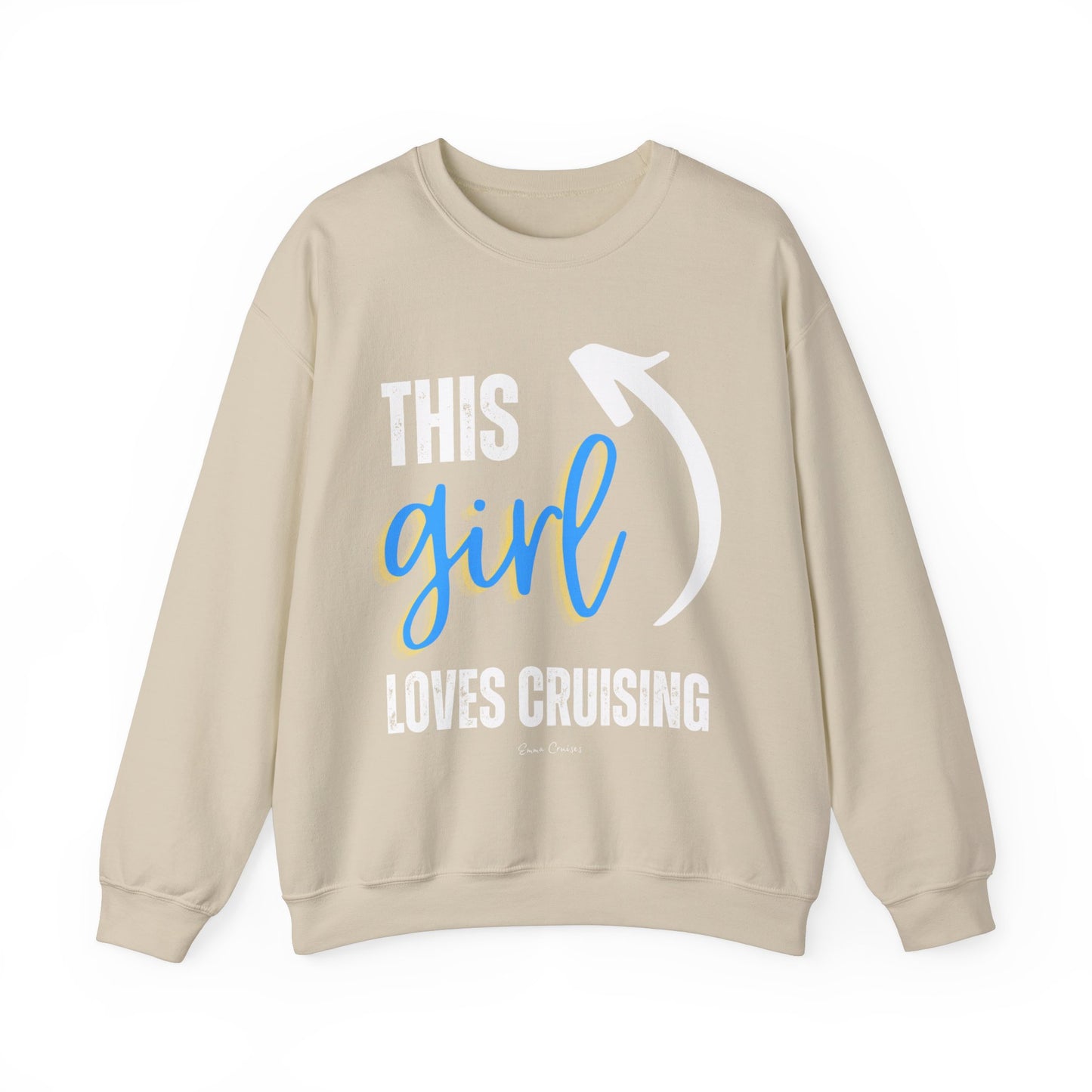 This Girl Loves Cruising - UNISEX Crewneck Sweatshirt