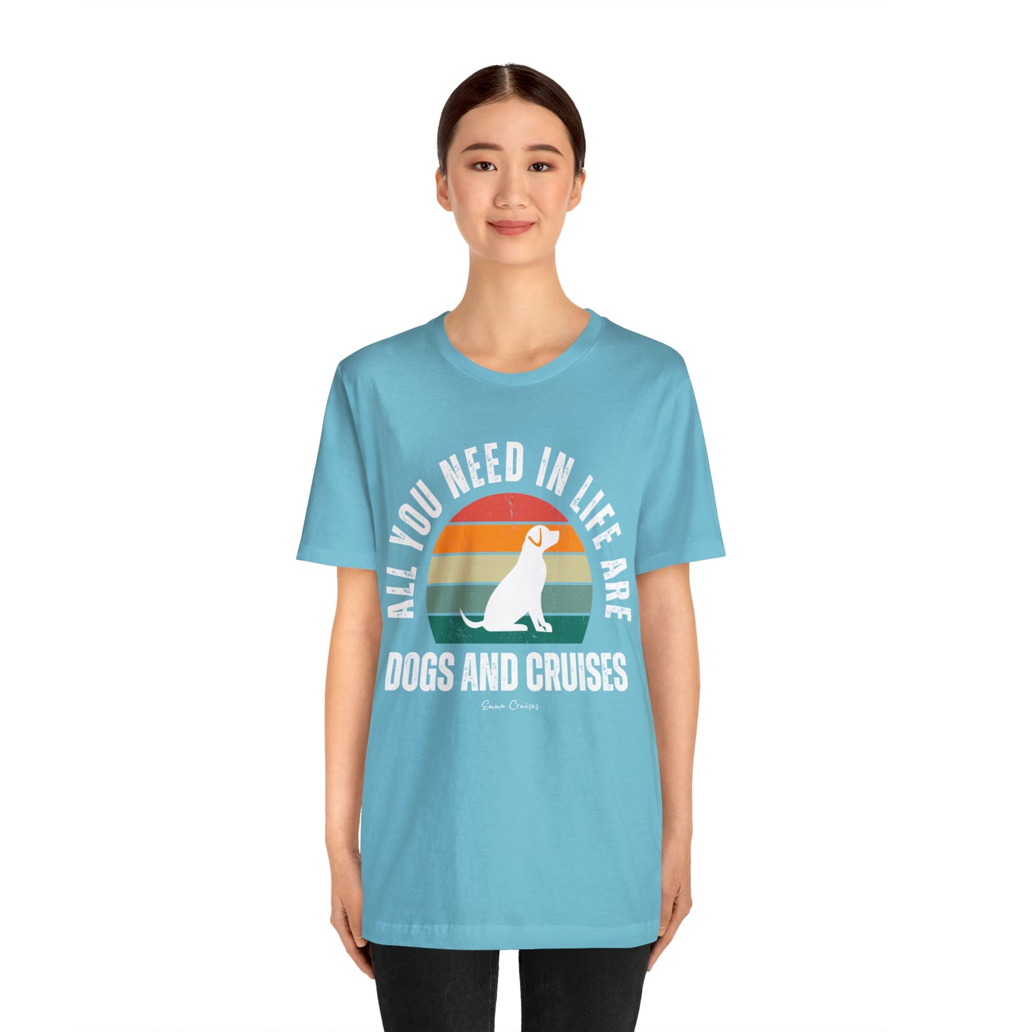 Hunde und Kreuzfahrten - UNISEX T-Shirt