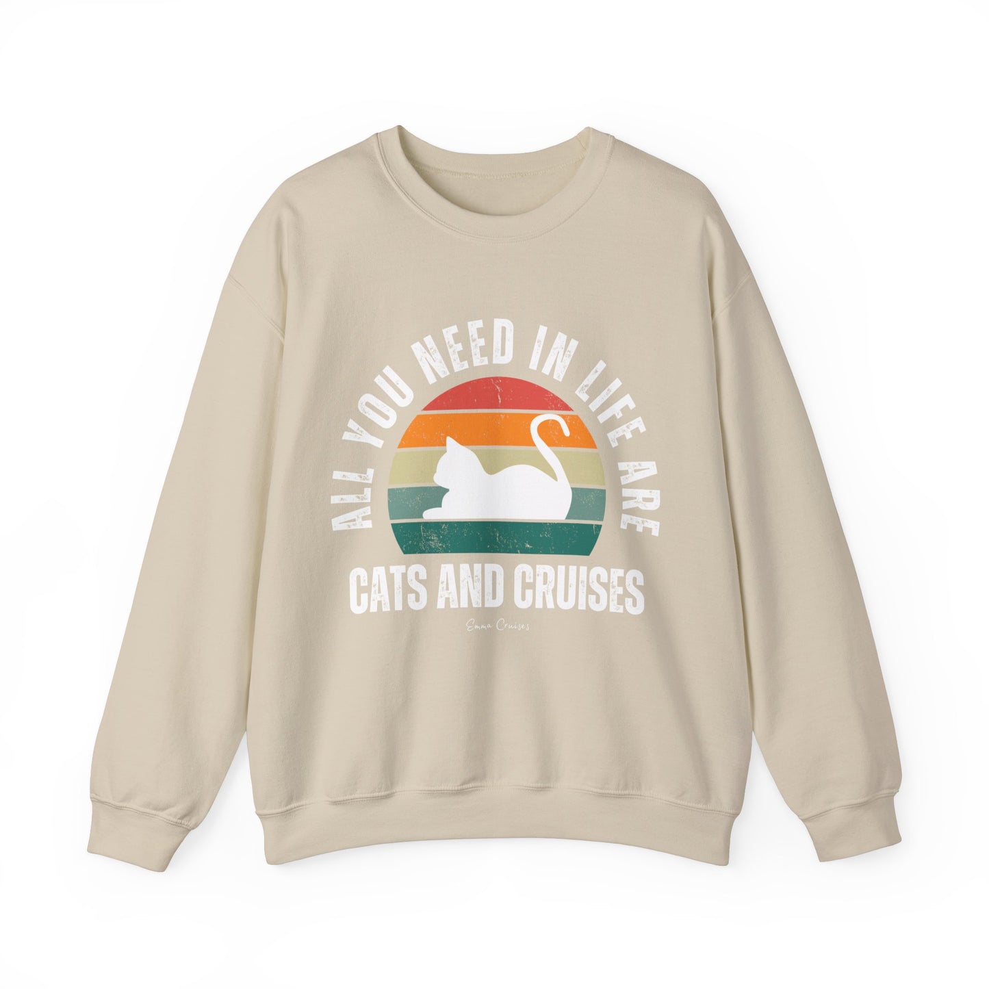 Katzen und Kreuzfahrten - UNISEX Crewneck Sweatshirt