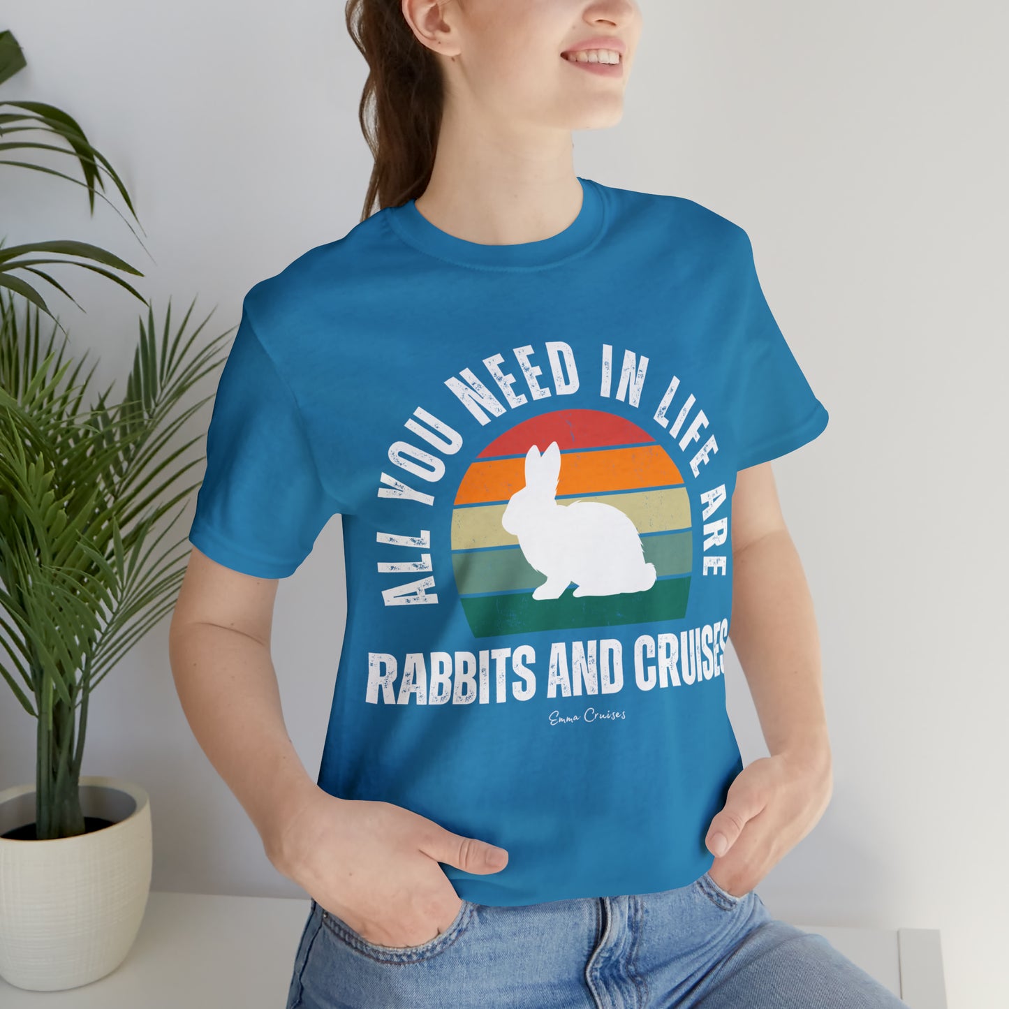 Kaninchen und Kreuzfahrten - UNISEX T-Shirt