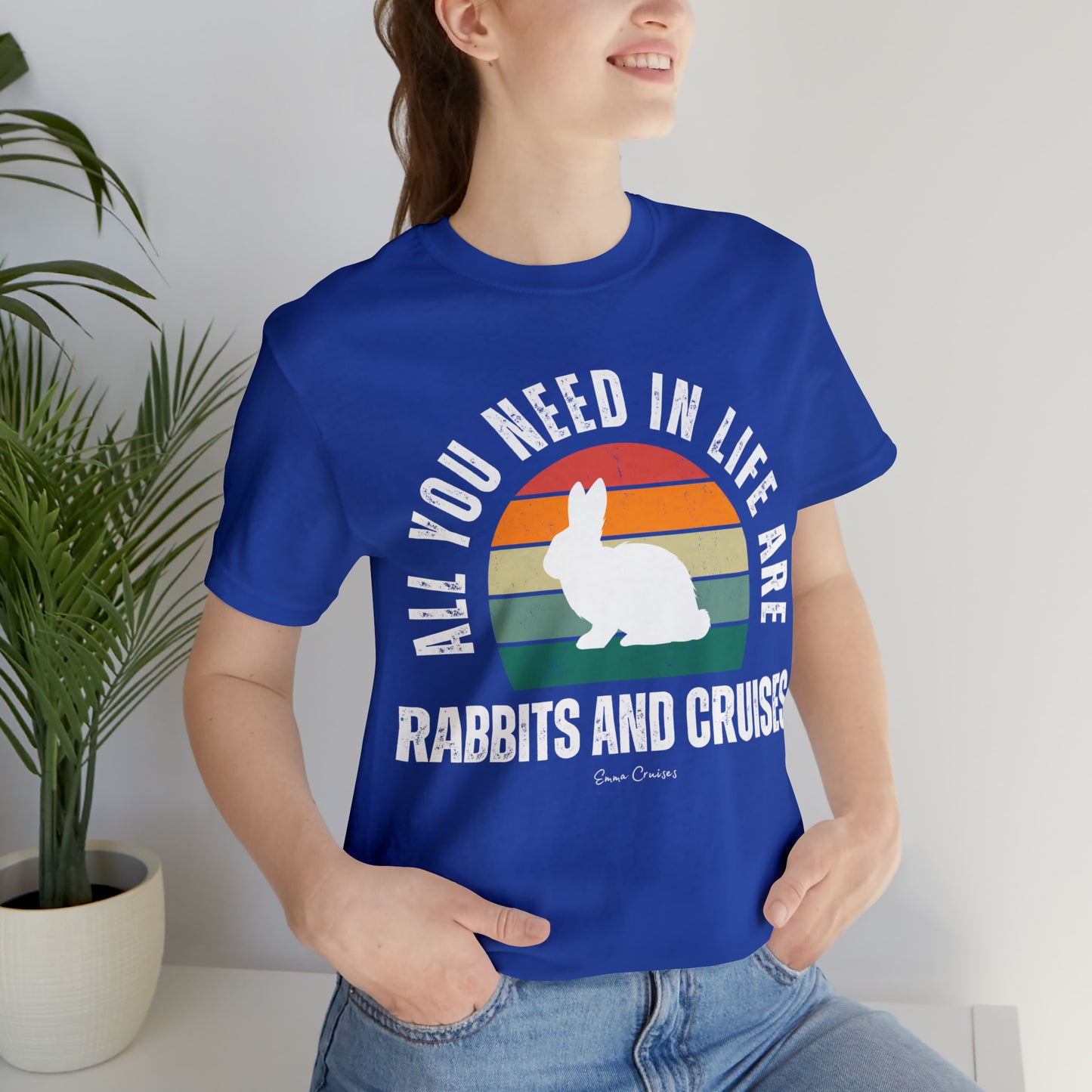 Kaninchen und Kreuzfahrten - UNISEX T-Shirt