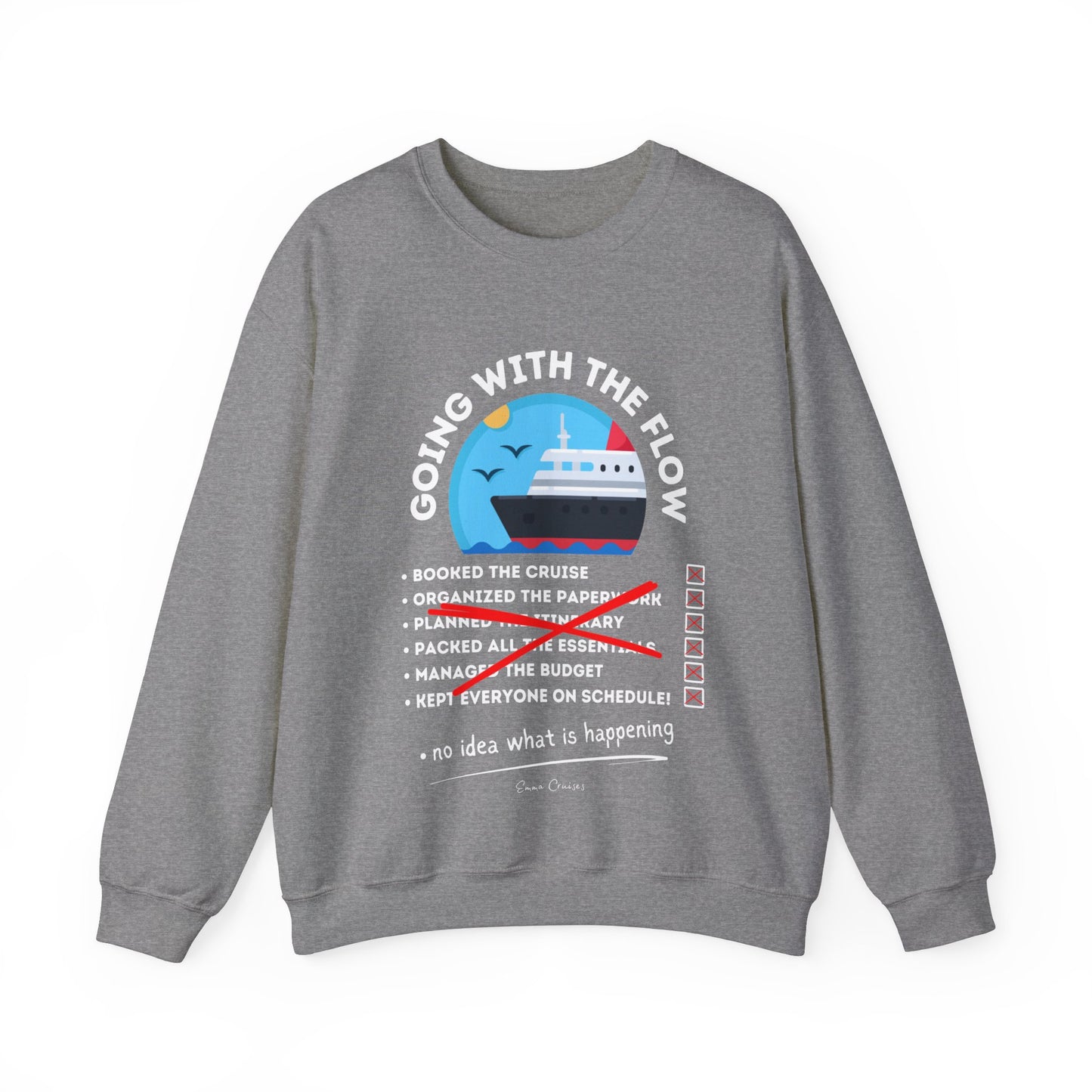 I'm Going With the Flow - UNISEX Crewneck Sweatshirt