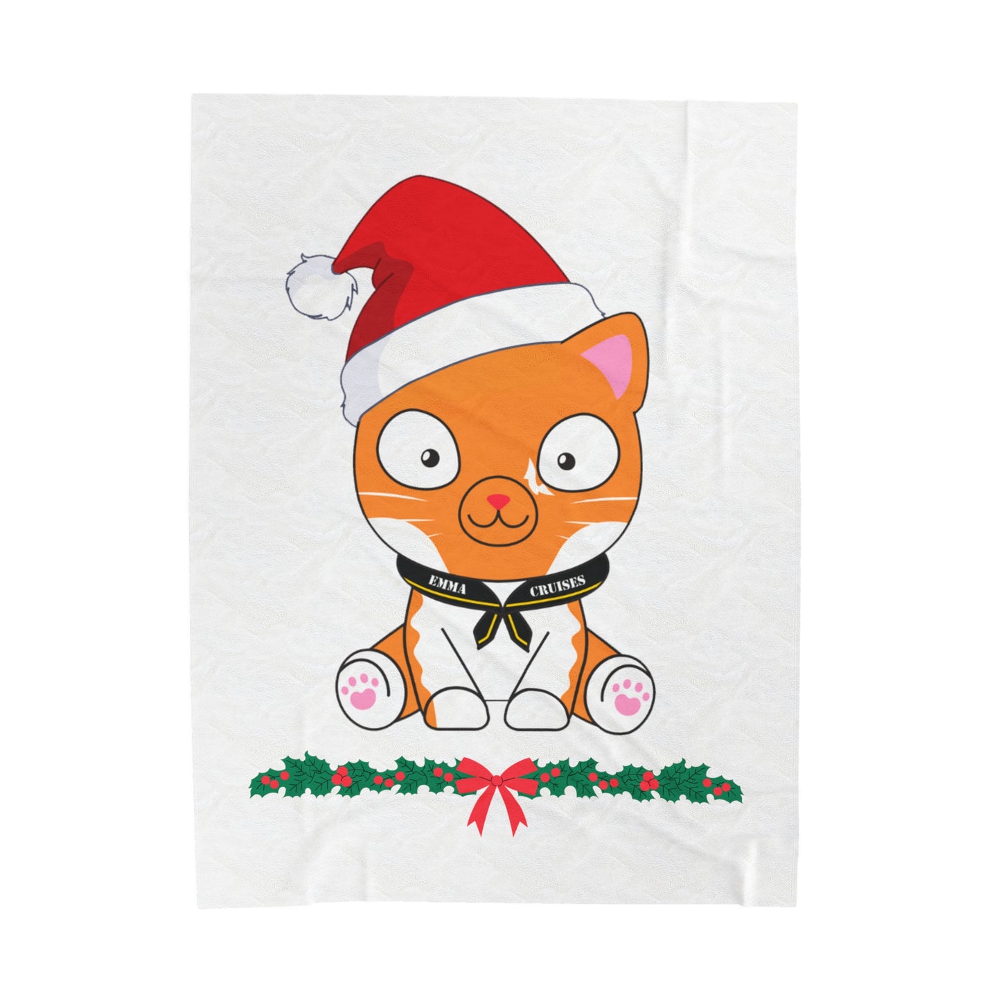 Christmas Captain Hudson - Velveteen Plush Blanket