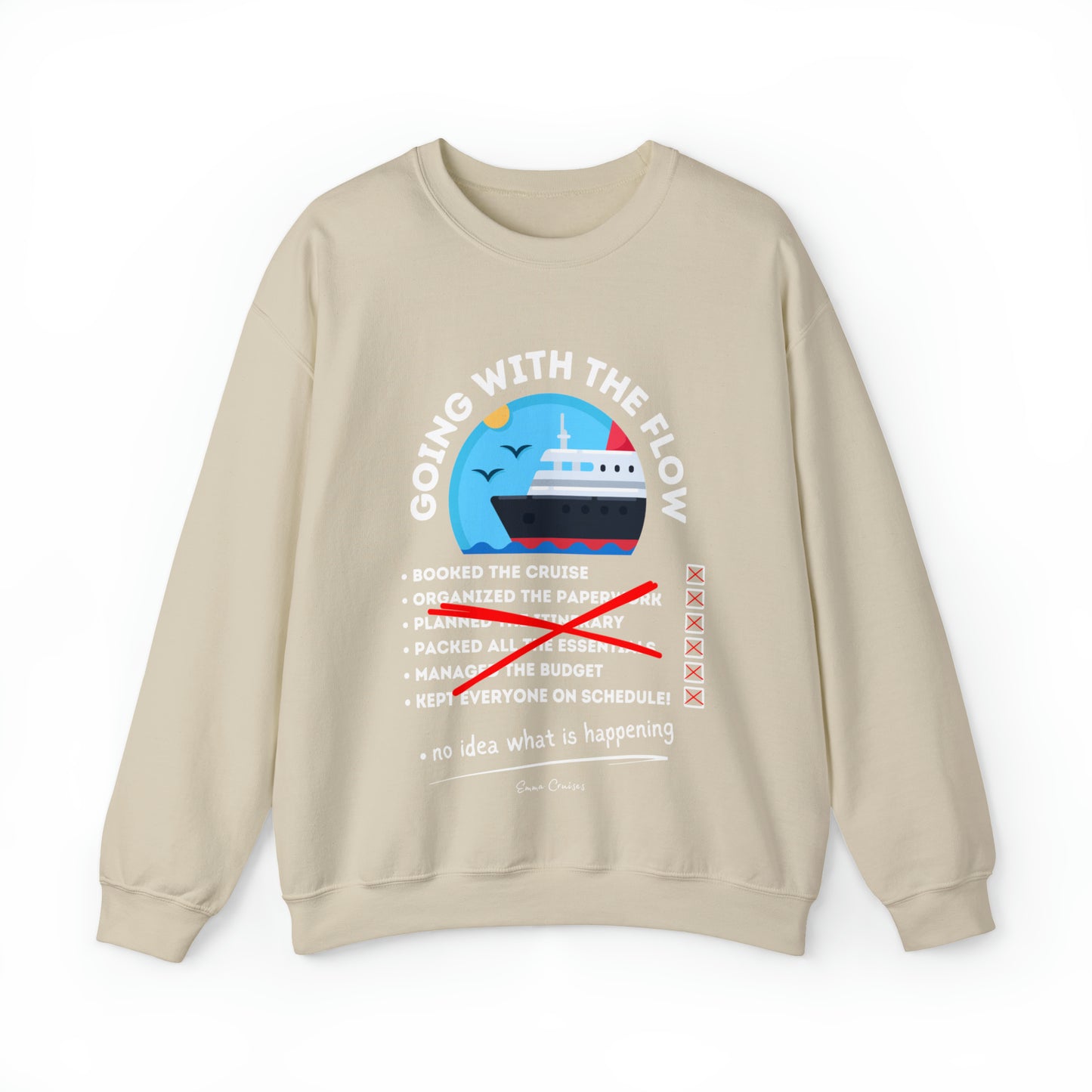 I'm Going With the Flow - UNISEX Crewneck Sweatshirt (UK)