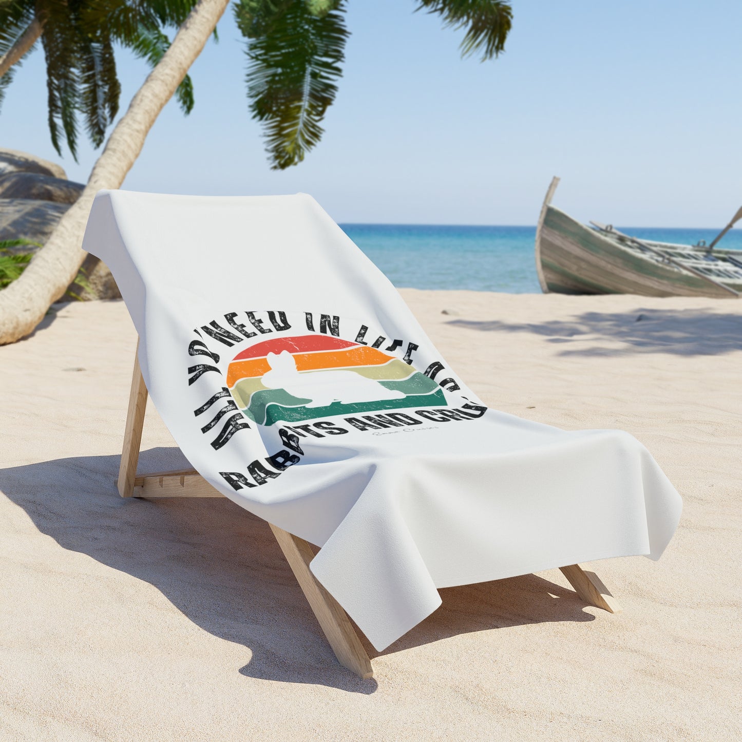 Rabbits and Cruises - Beach Towel