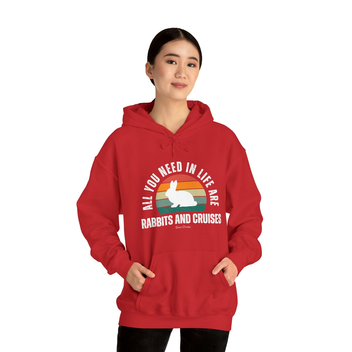 Kaninchen und Kreuzfahrten - UNISEX Kapuzenpullover