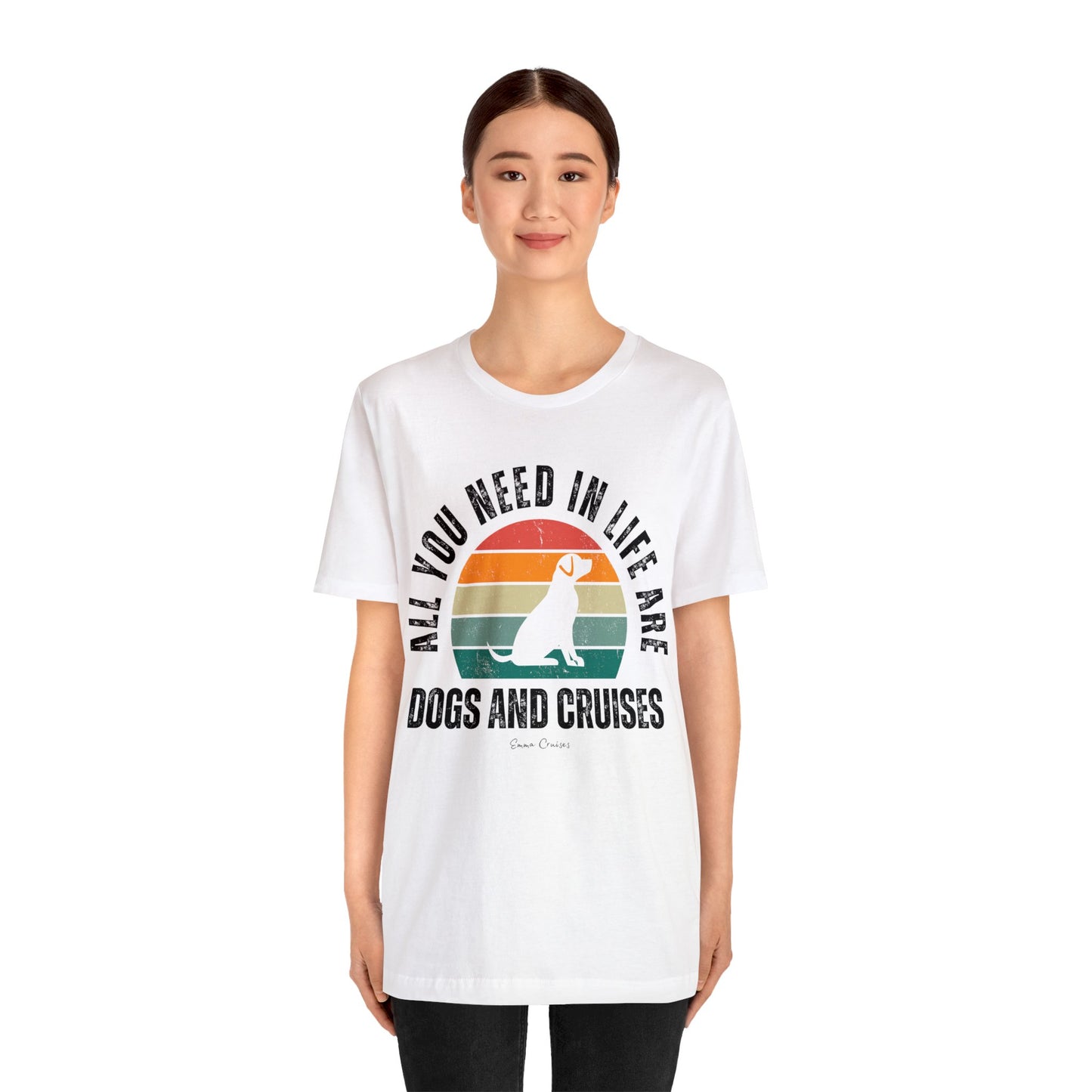 Dogs and Cruises - UNISEX T-Shirt (UK)