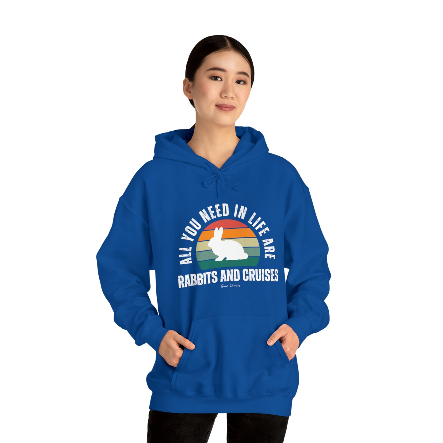 Kaninchen und Kreuzfahrten - UNISEX Kapuzenpullover