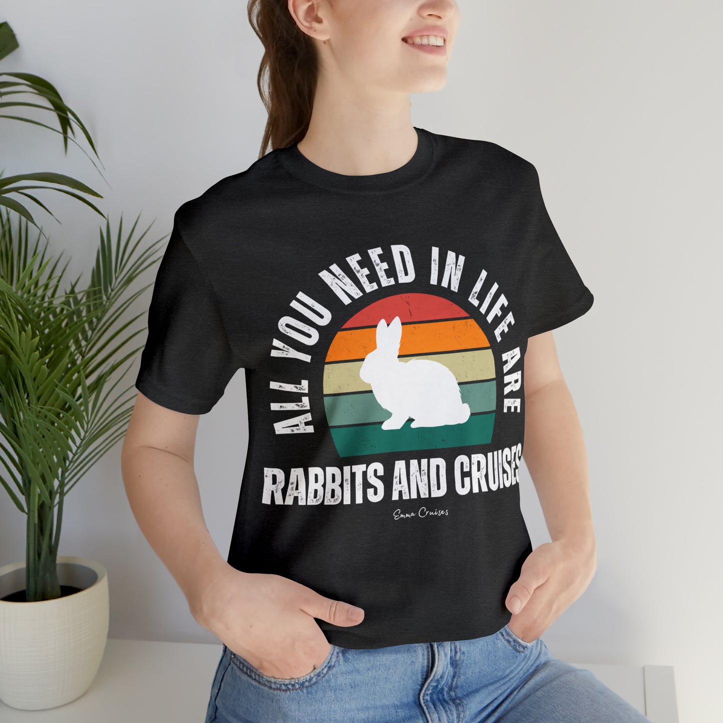 Kaninchen und Kreuzfahrten - UNISEX T-Shirt