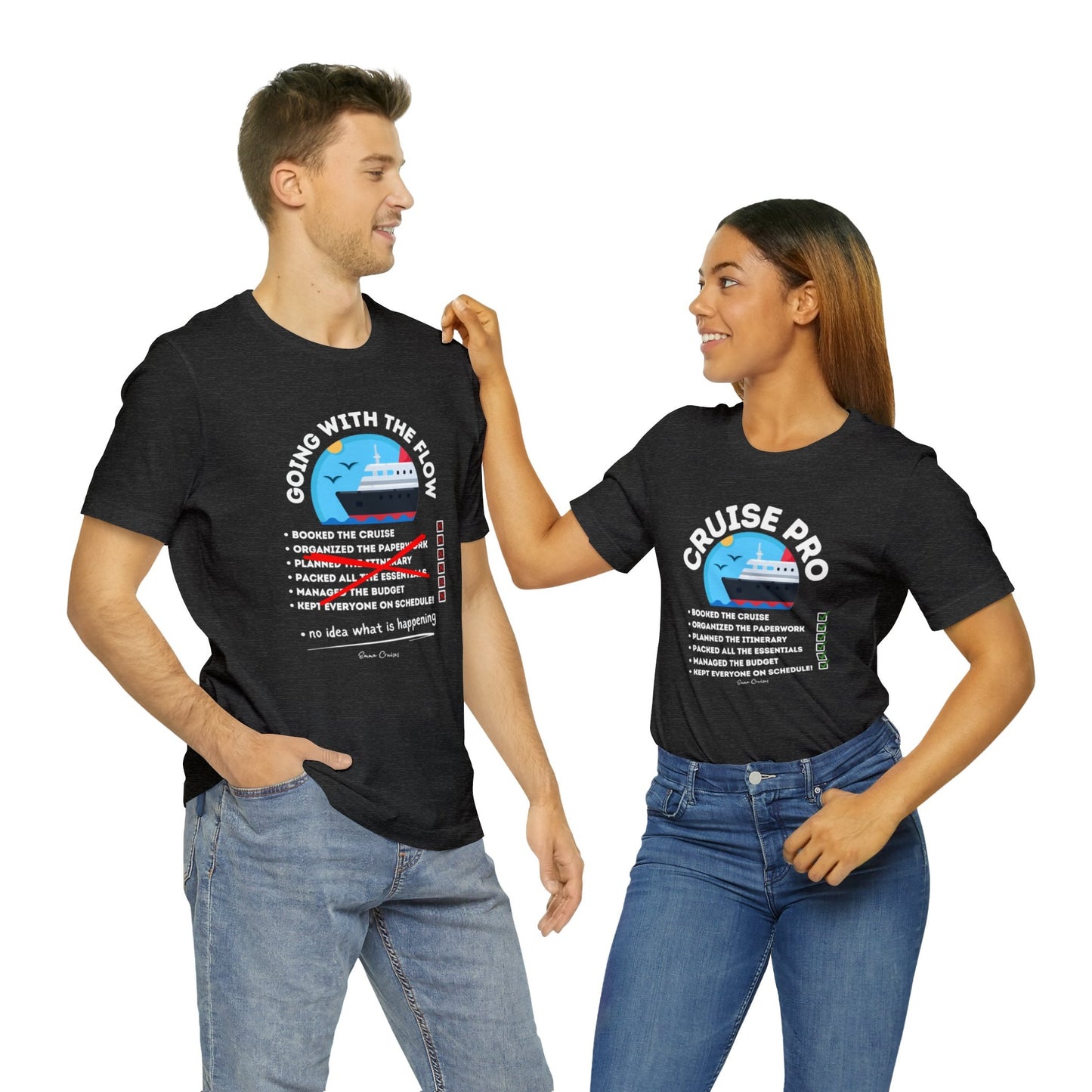 Cruise Pro/Going With the Flow T-Shirt Bundle (Dark Grey Heather)