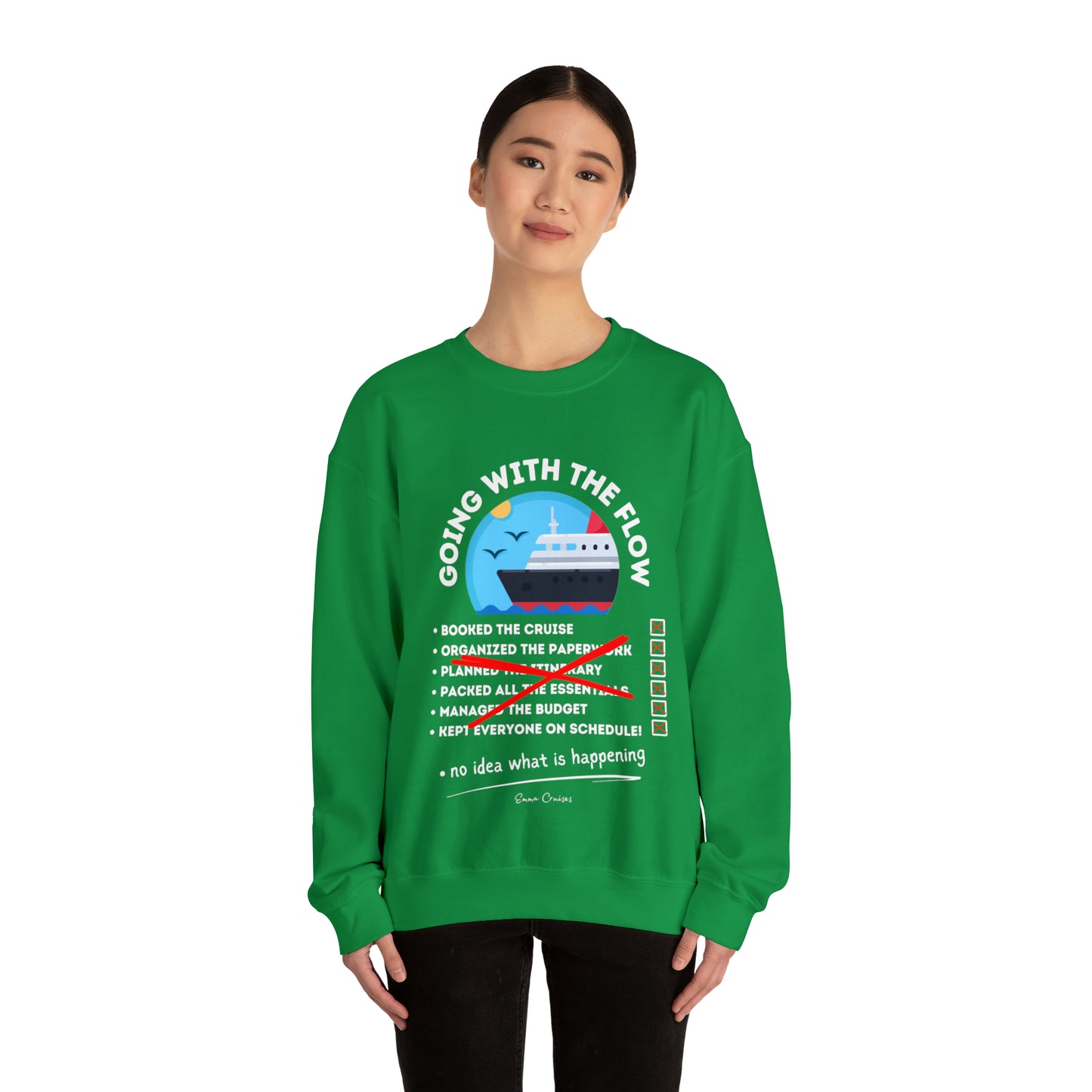 I'm Going With the Flow - UNISEX Crewneck Sweatshirt (UK)